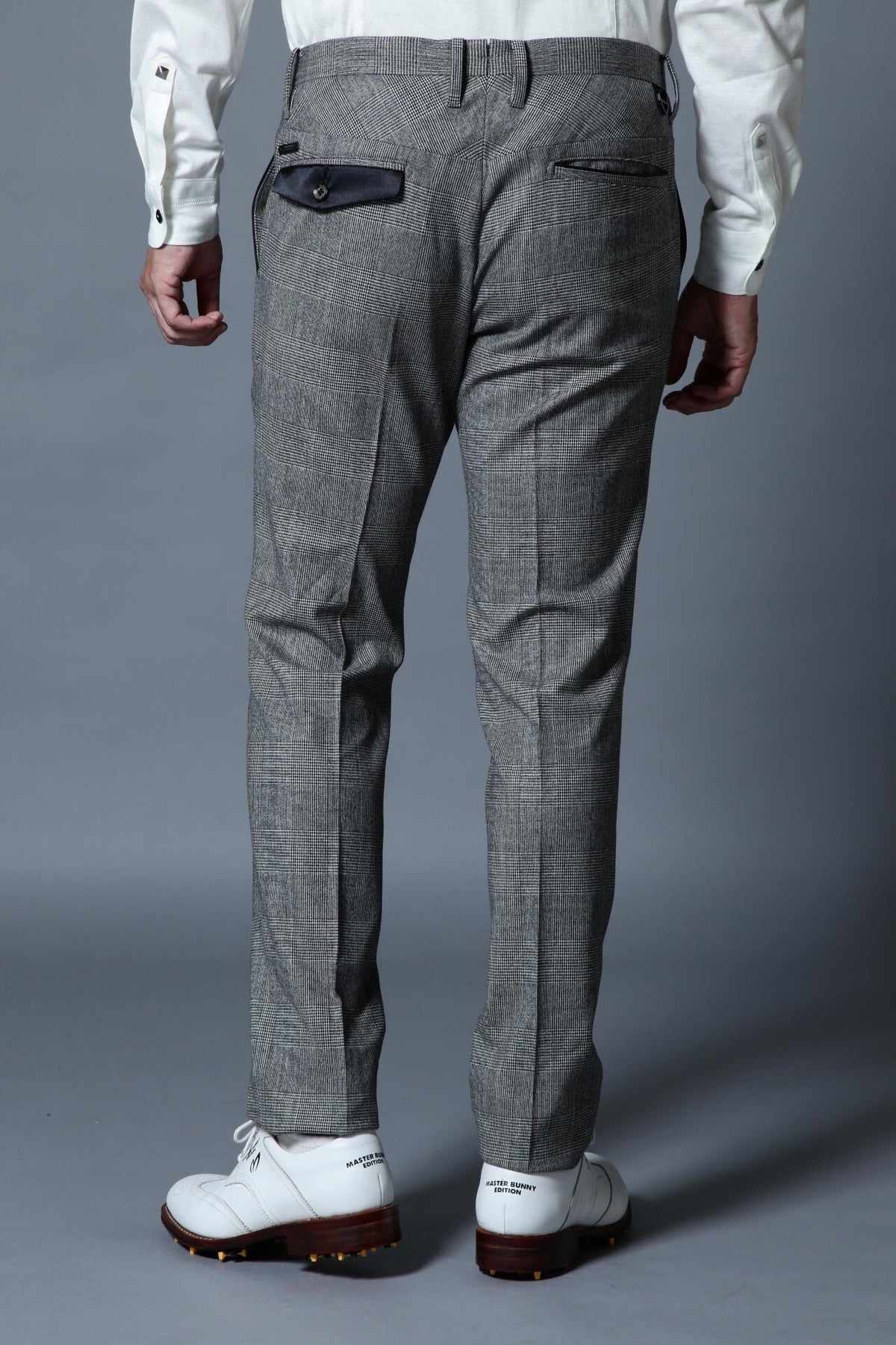 BK/ストレッチツイルグレンチェックパンツ
