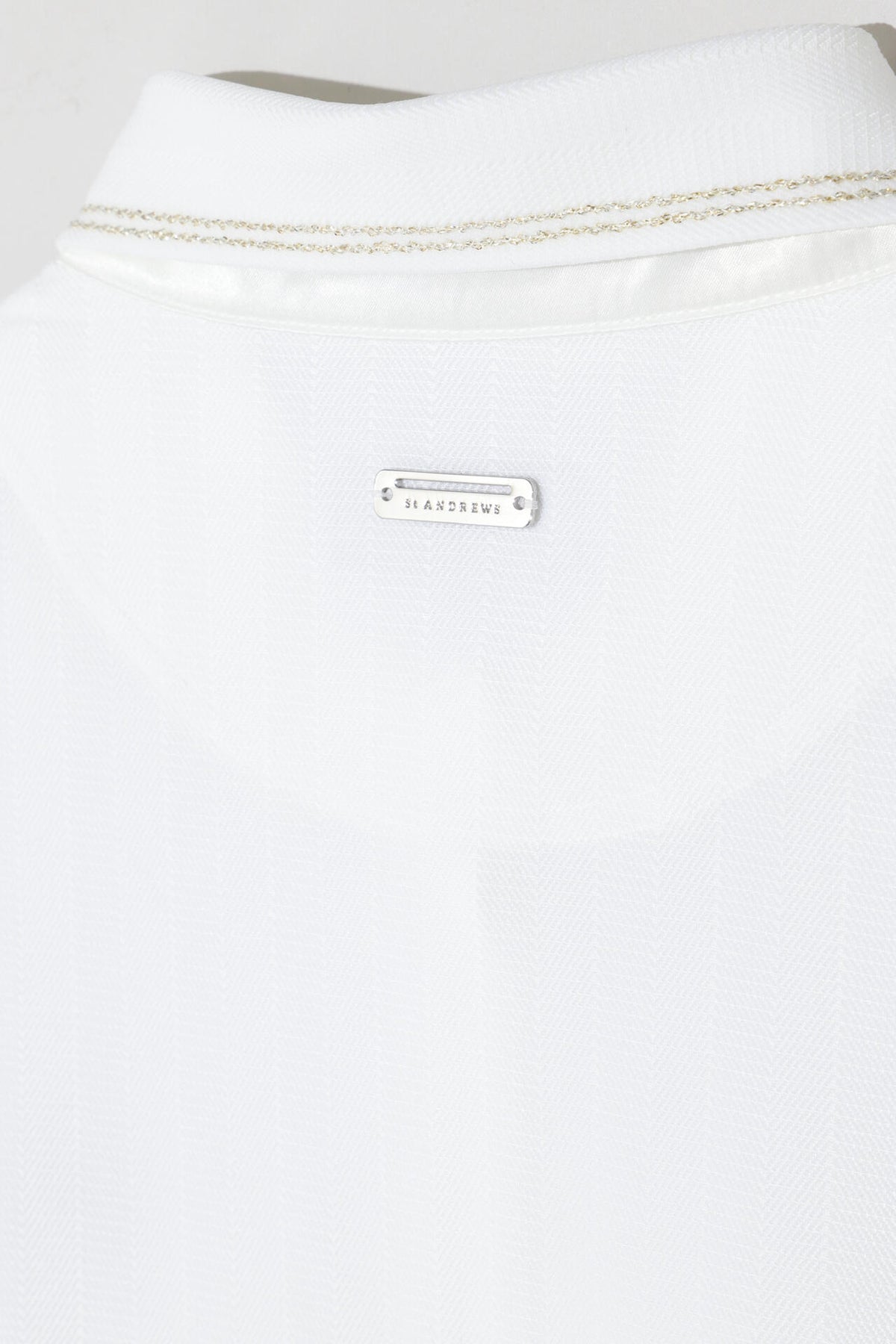 ストライプヘリンボン長袖シャツ (WOMENS)