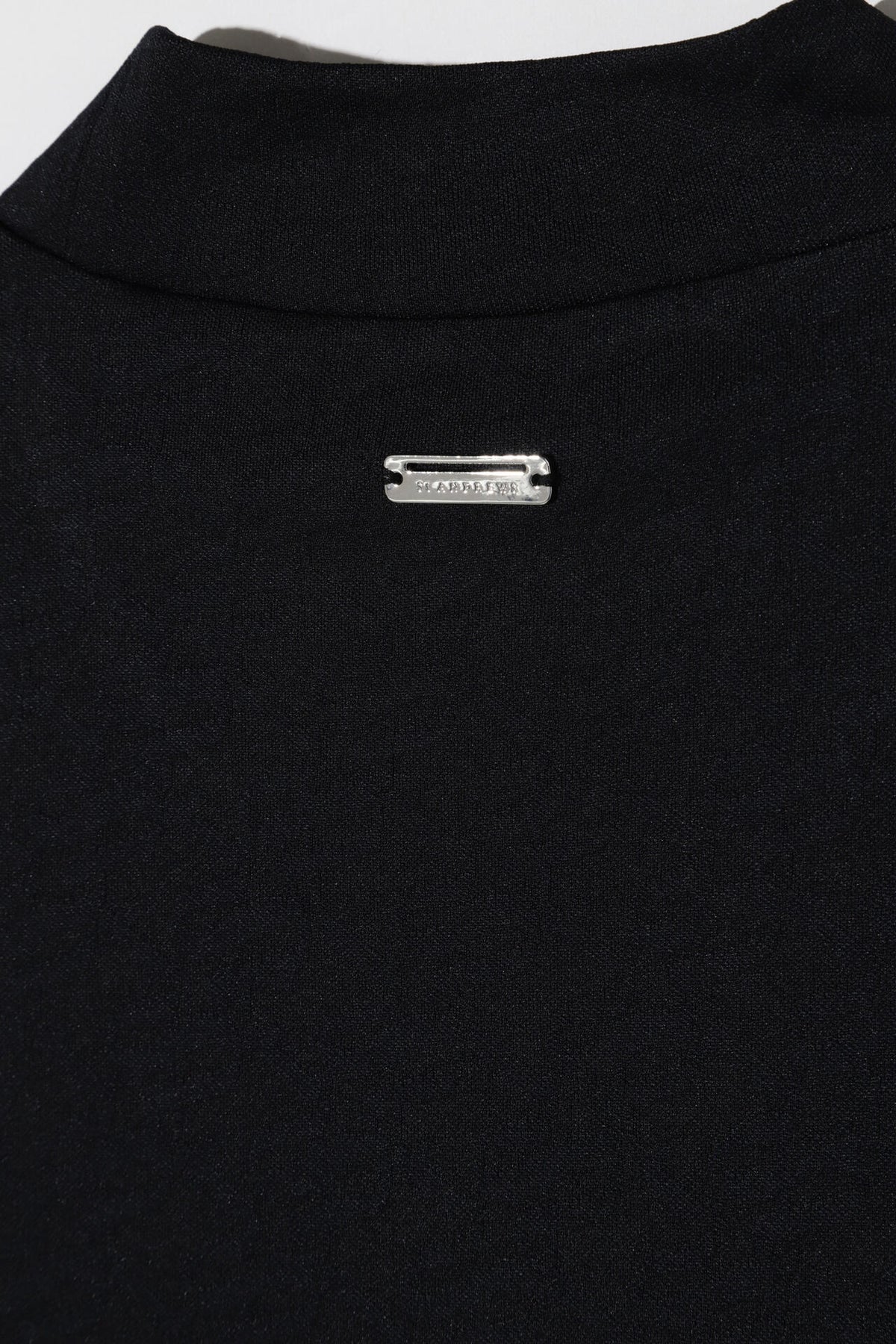 STAドットジャガード長袖ハイネックカットソー (WOMENS)