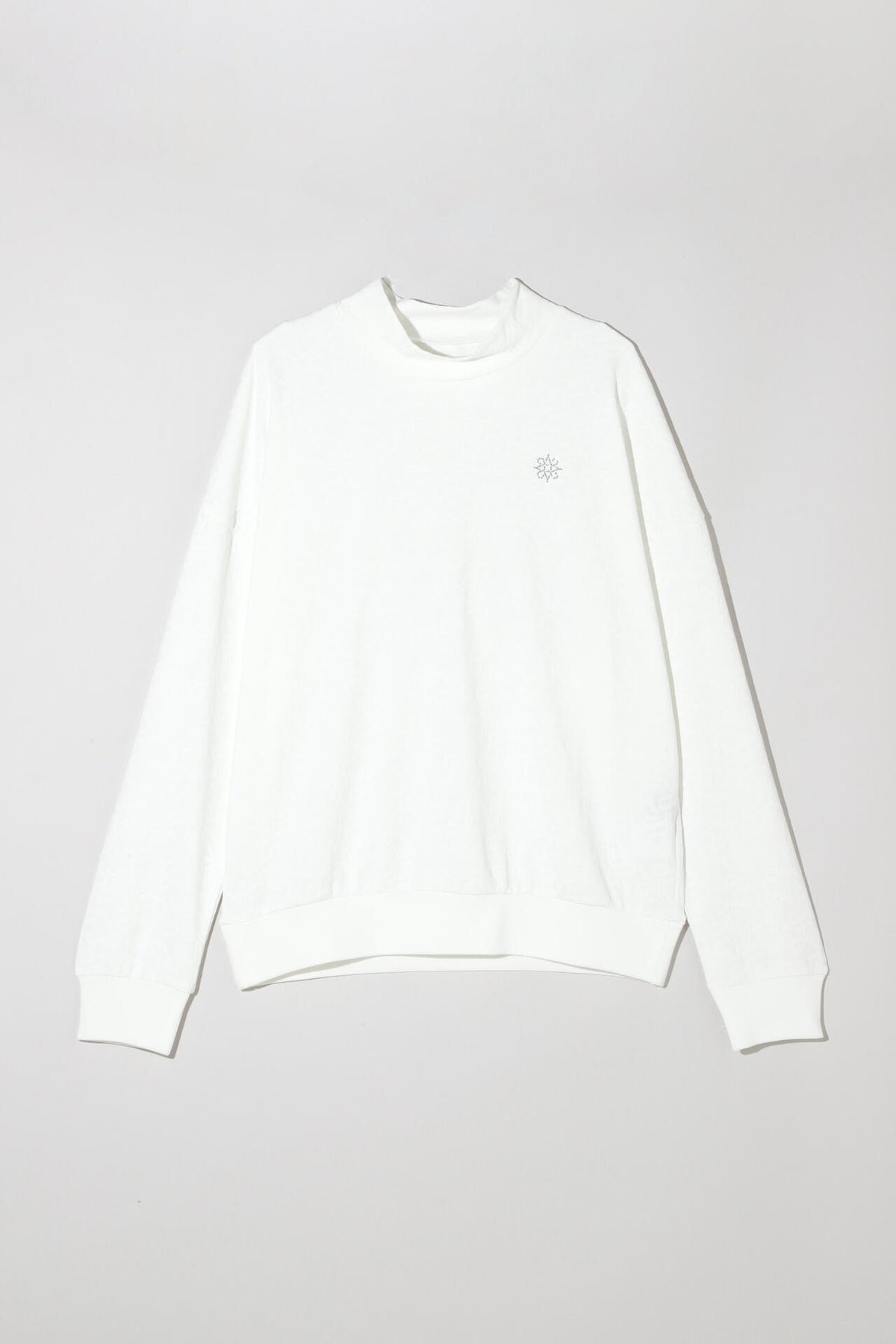 STAドットジャガード長袖ハイネックカットソー (WOMENS)