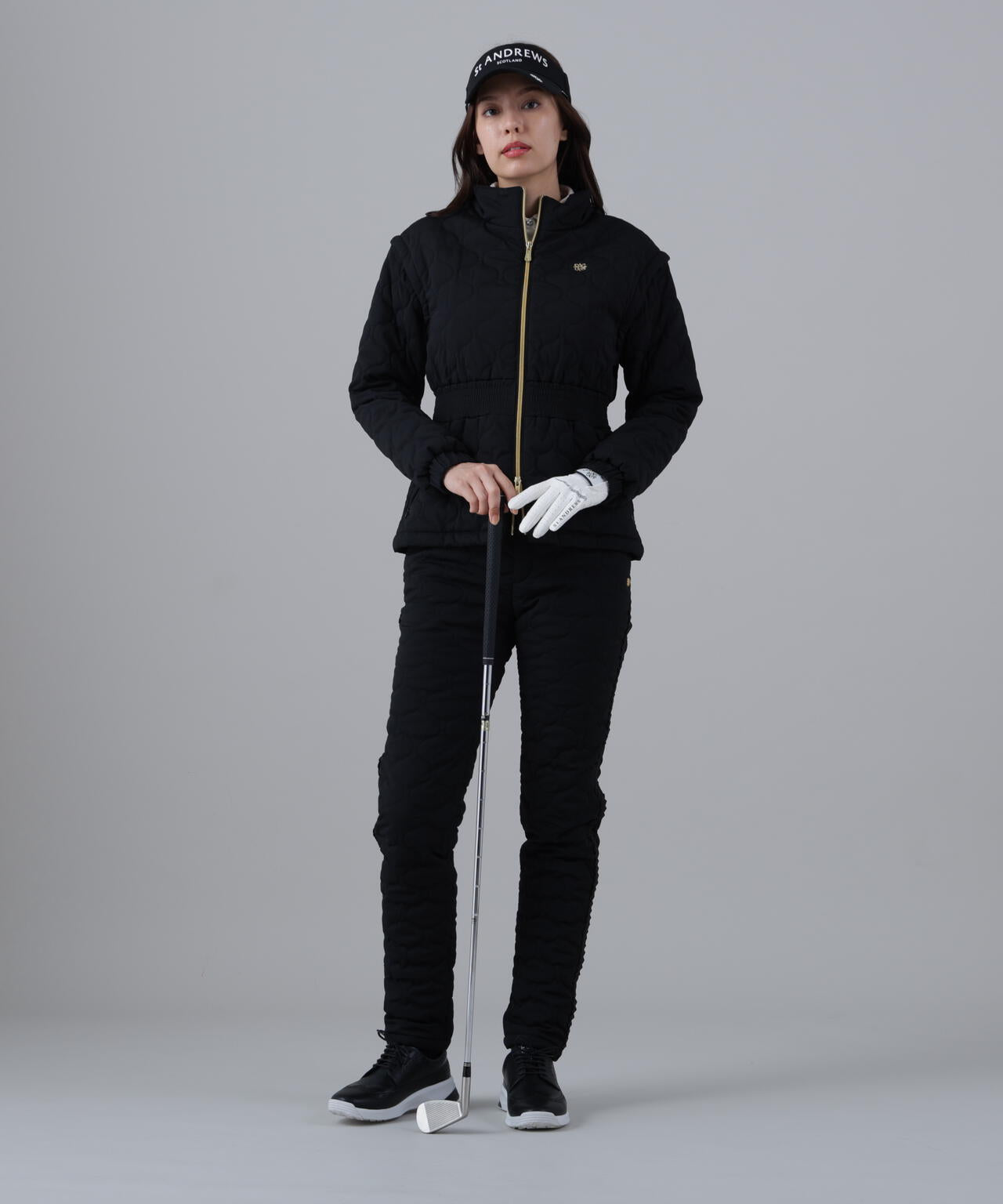 ウェーブストレッチ中綿ブルゾン (WOMENS)