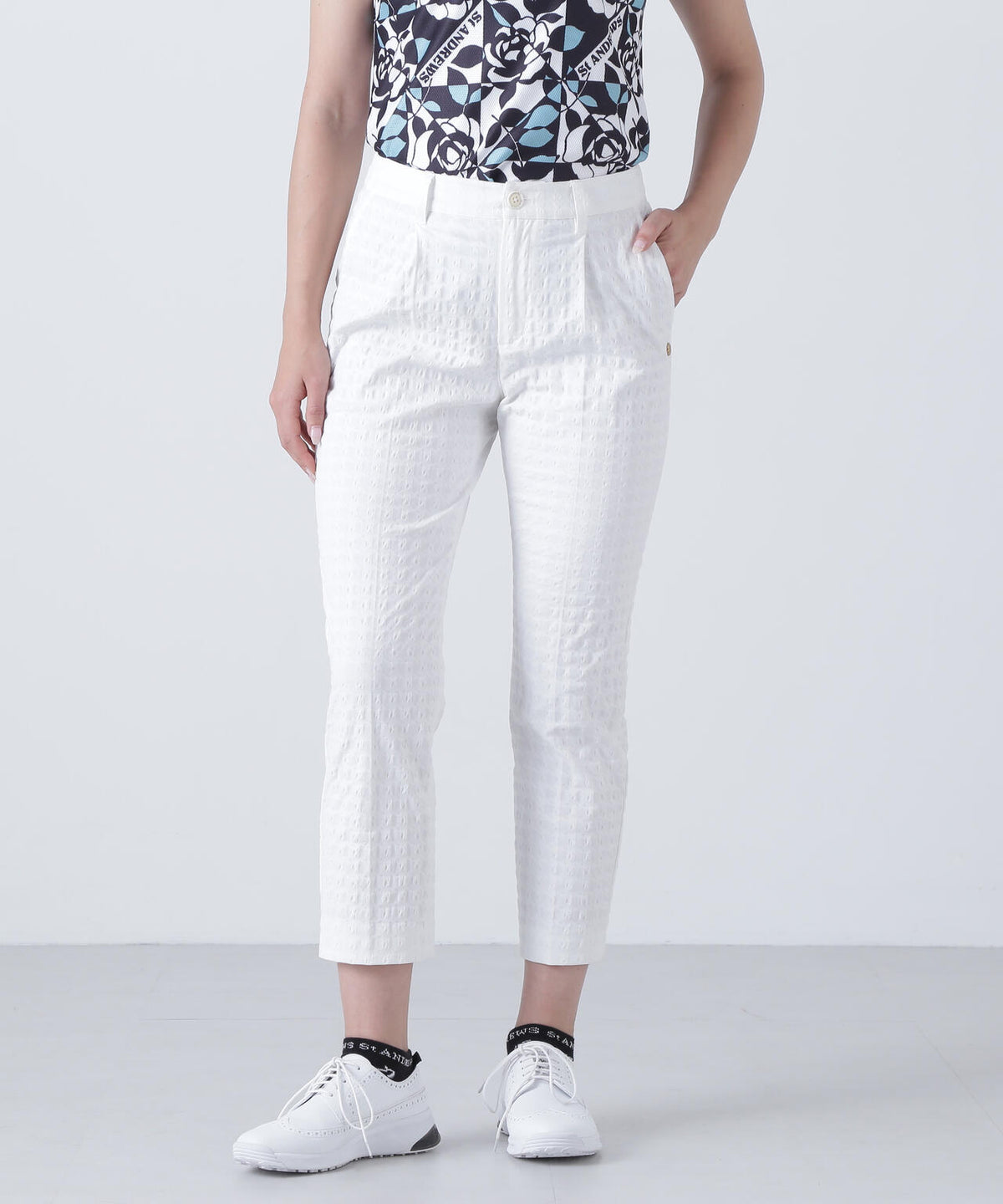 千鳥楊柳ストレッチパンツ (WOMENS)