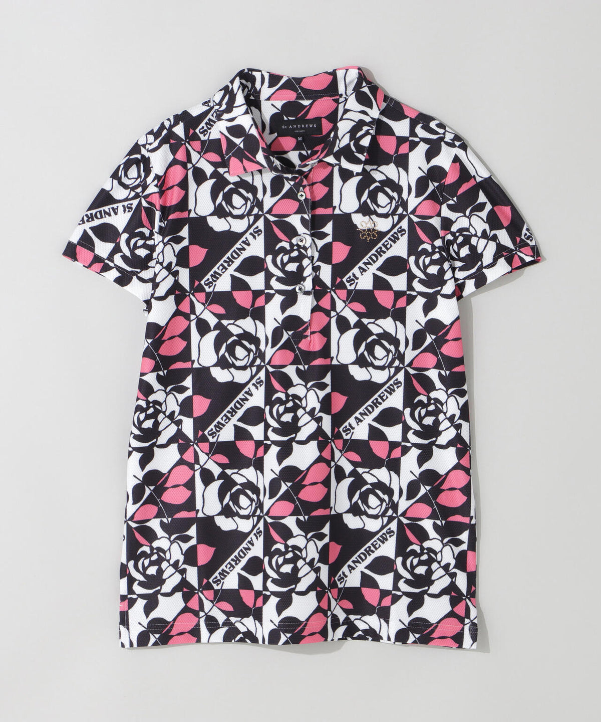 トリコットメッシュボニースコットランド柄半袖シャツ (WOMENS)