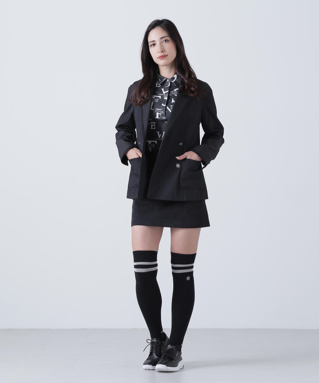 ドットサークルジャガードジャケット (WOMENS)