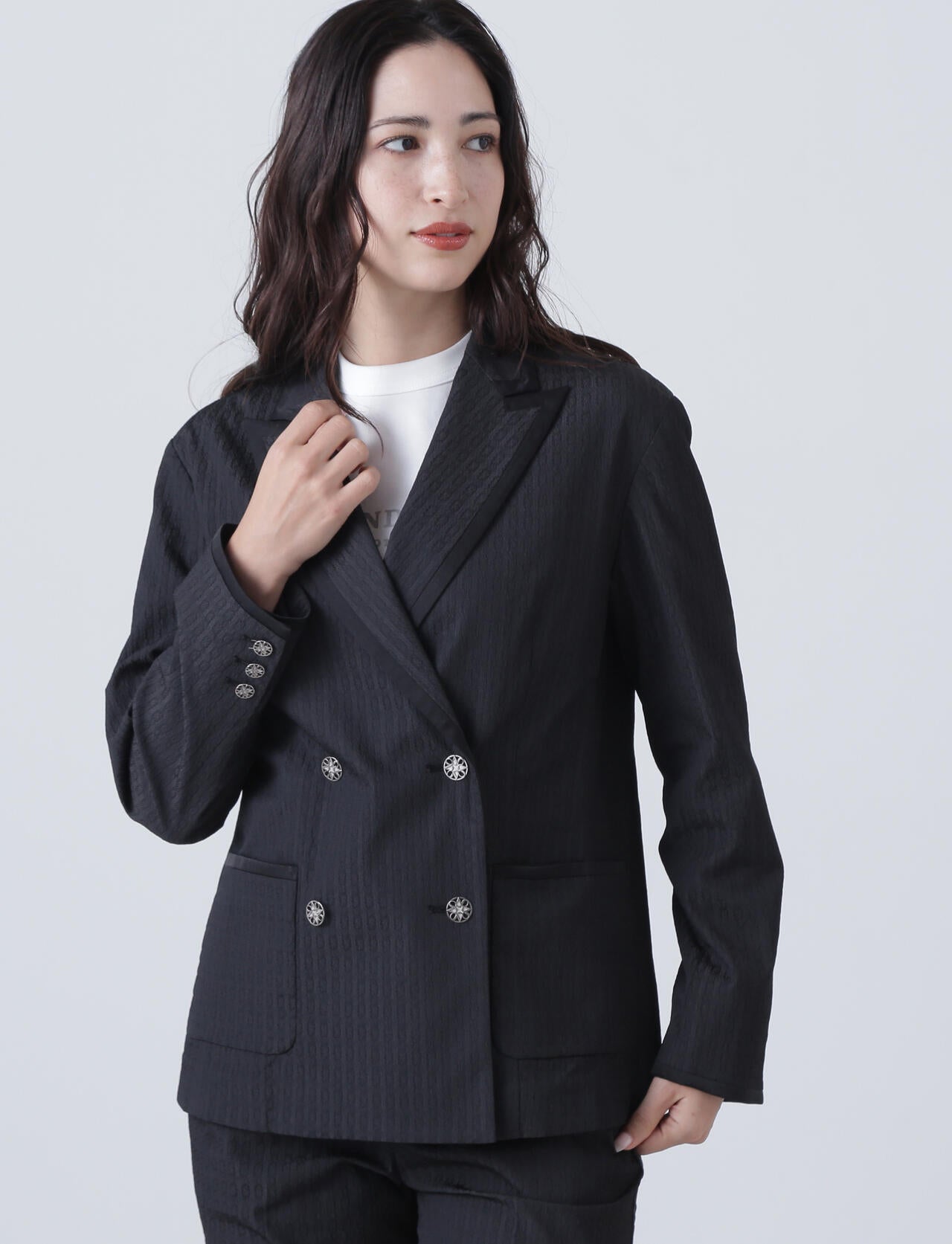 ドットサークルジャガードジャケット (WOMENS)