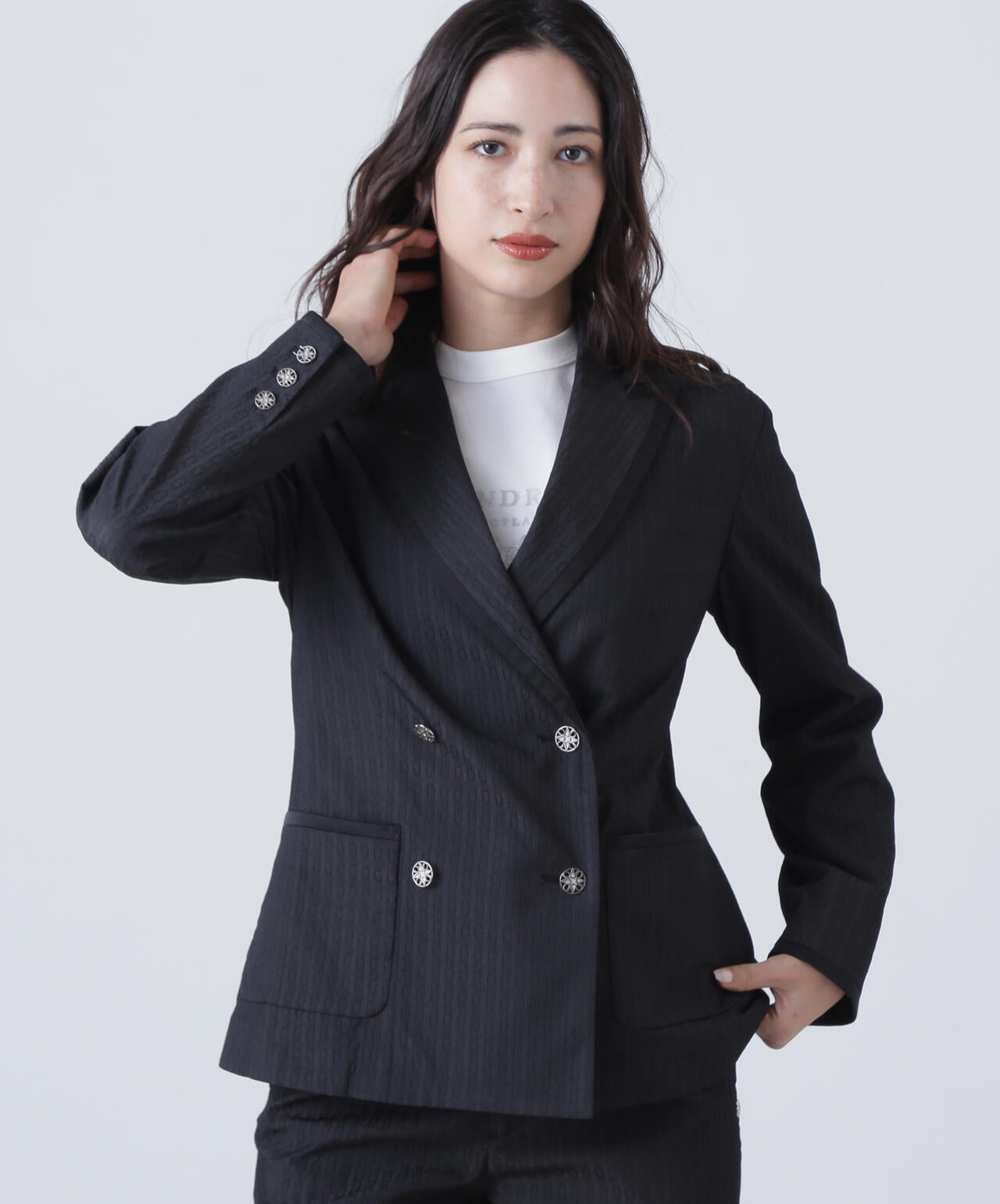 ドットサークルジャガードジャケット (WOMENS)
