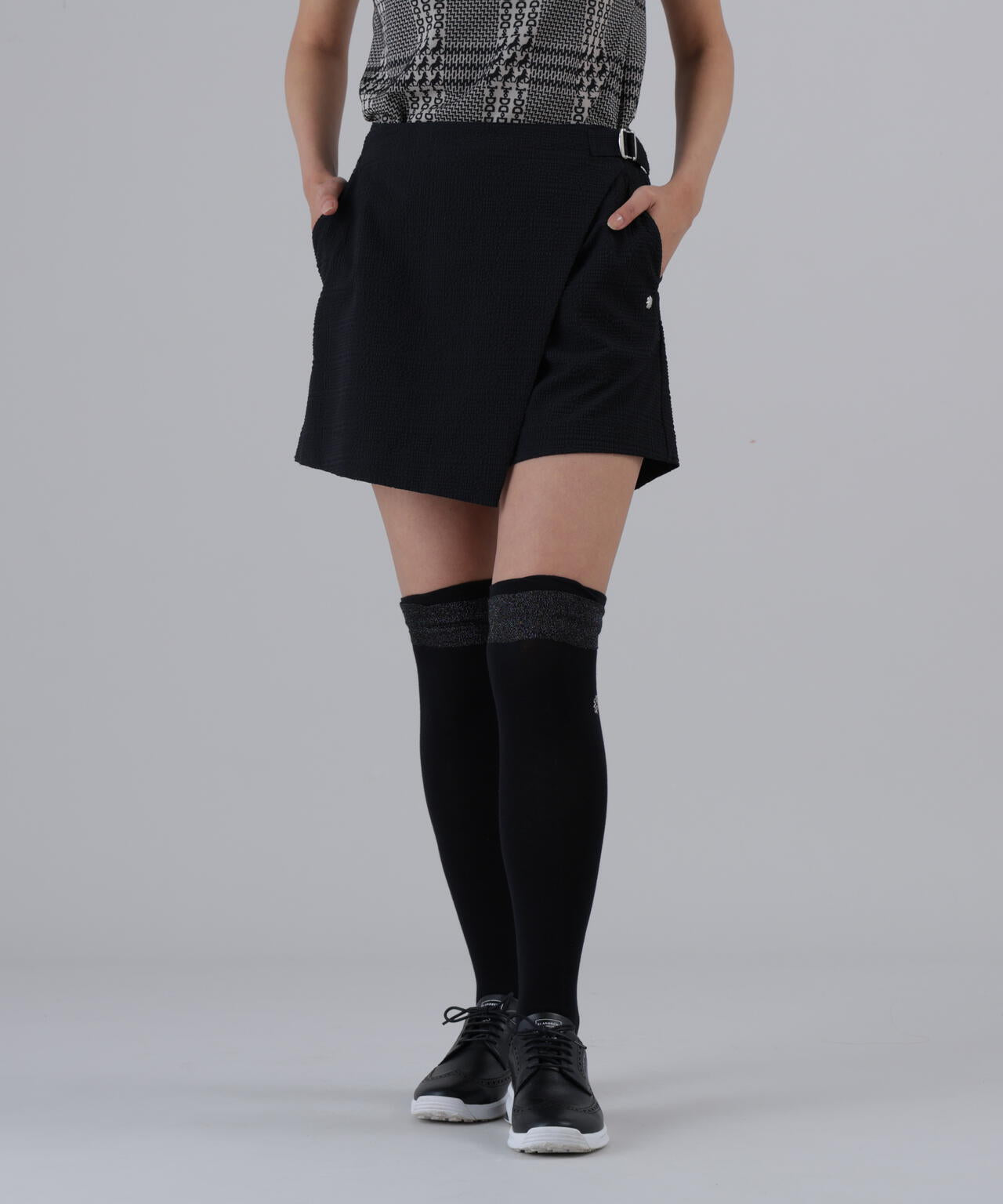【ストレッチ】変形サッカーキュロット (WOMENS)