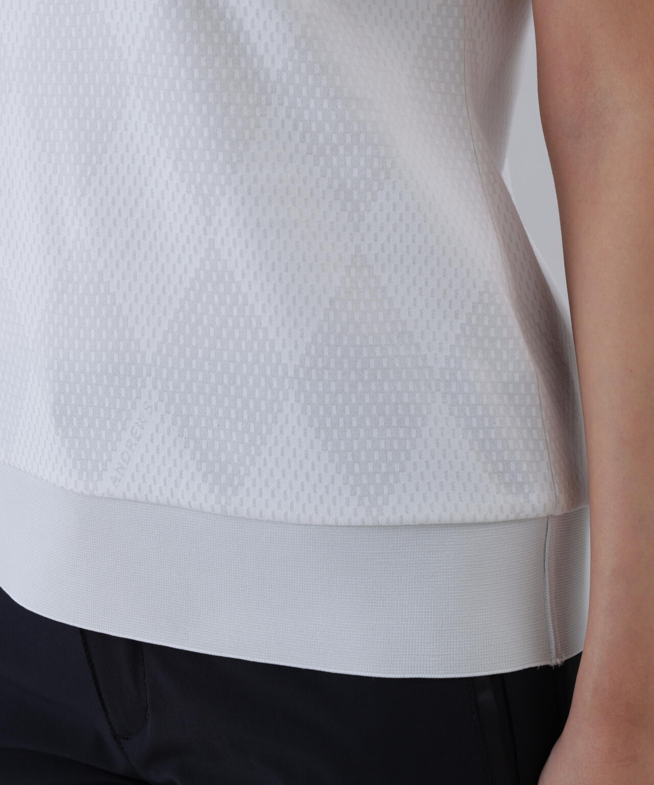 【UVカット】ダイヤジャガード半袖シャツ (WOMENS)