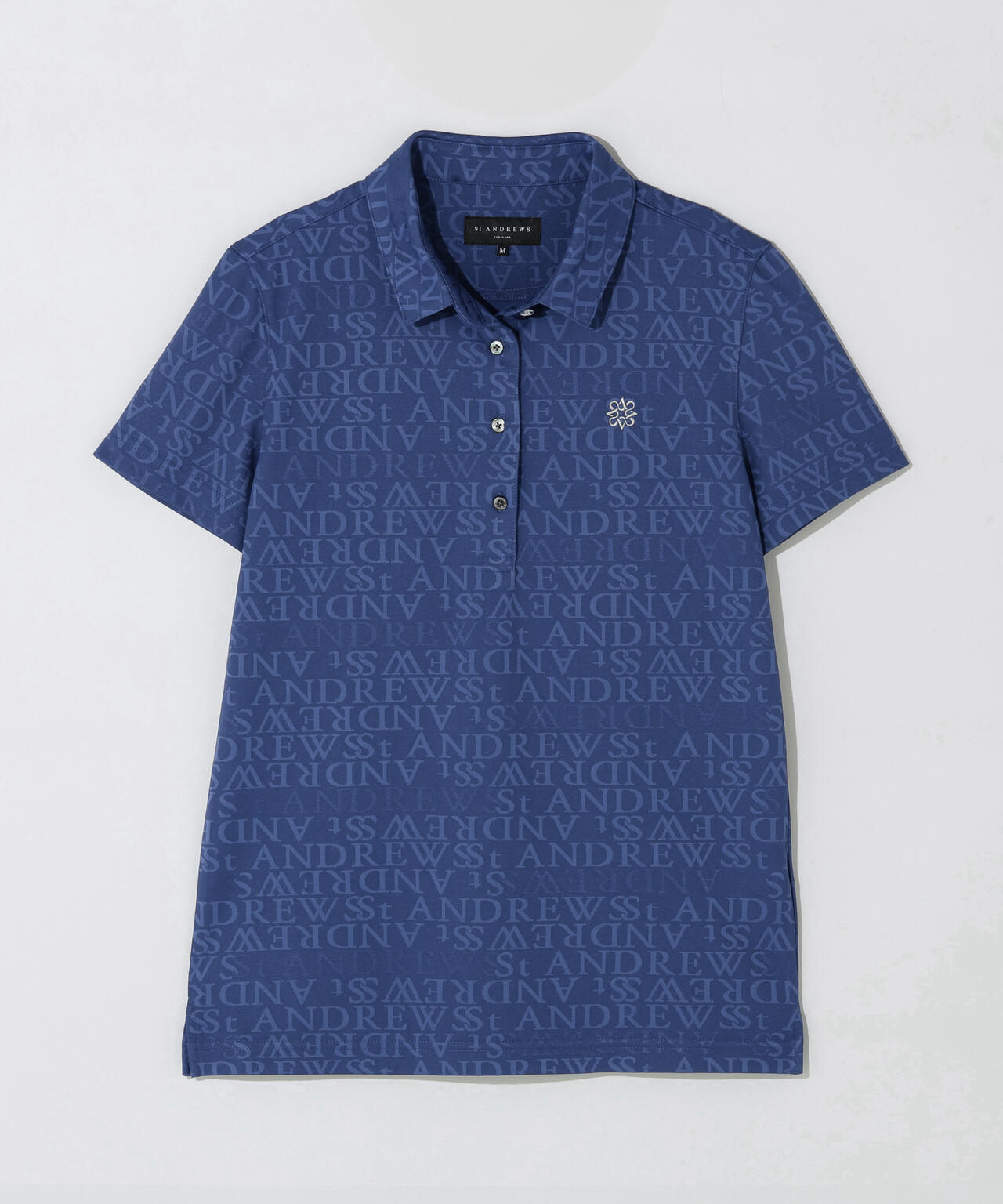 ダブルロゴジャガード無地半袖シャツ (WOMENS)