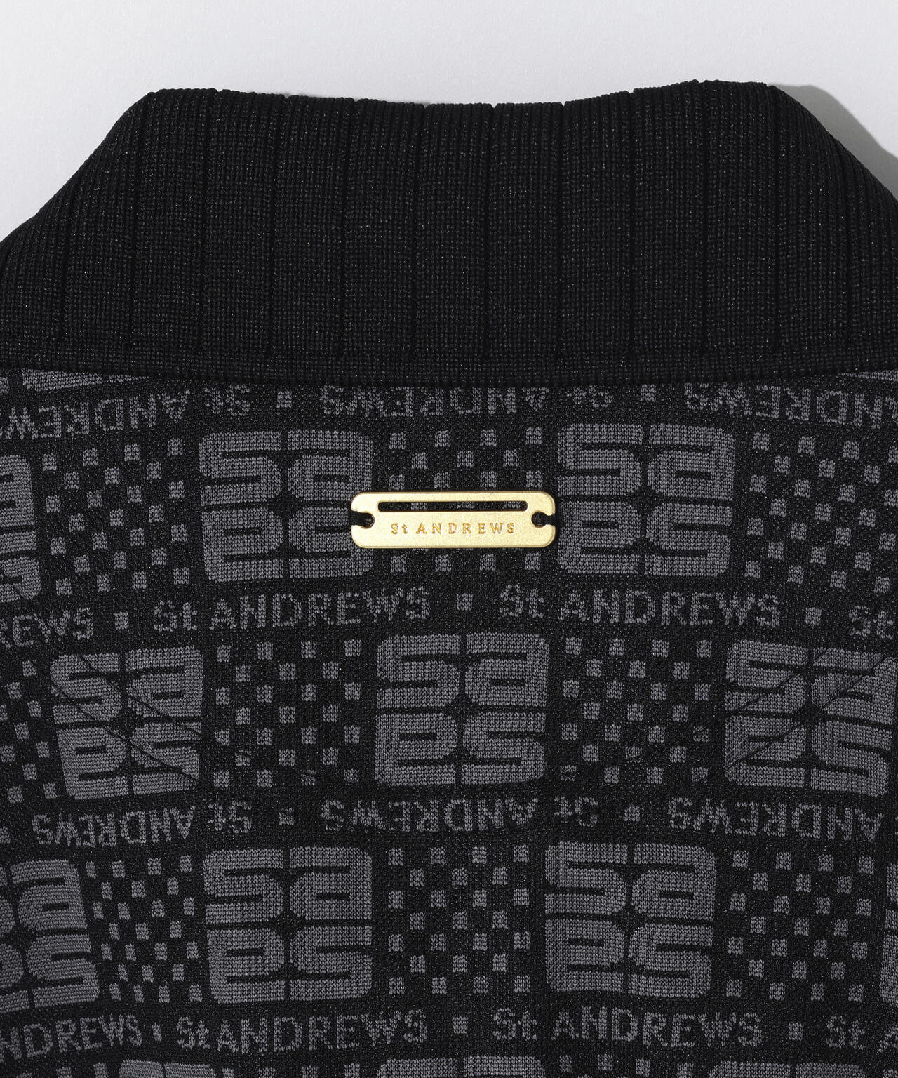 【吸水速乾】SAモノグラムジャガード半袖ポロシャツ (WOMENS)