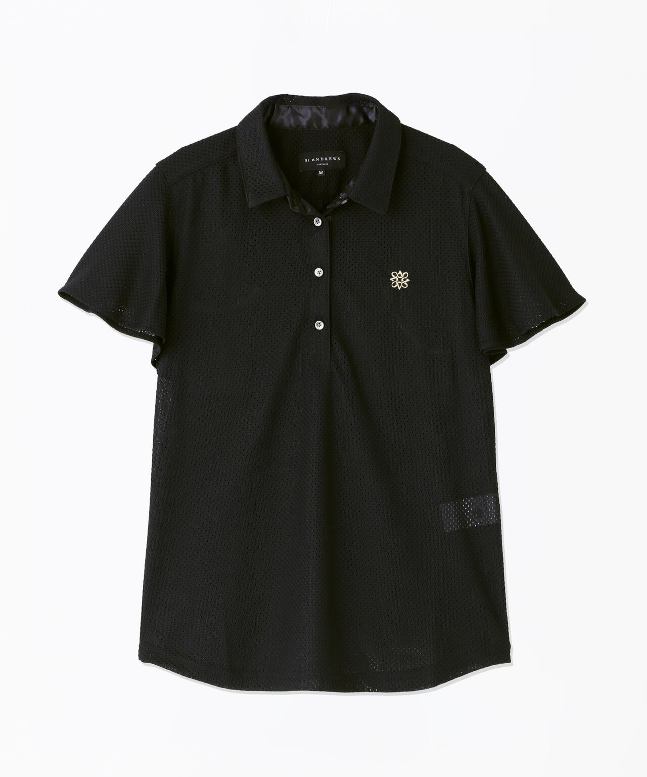 ビッグメッシュ半袖フリルシャツ (WOMENS)
