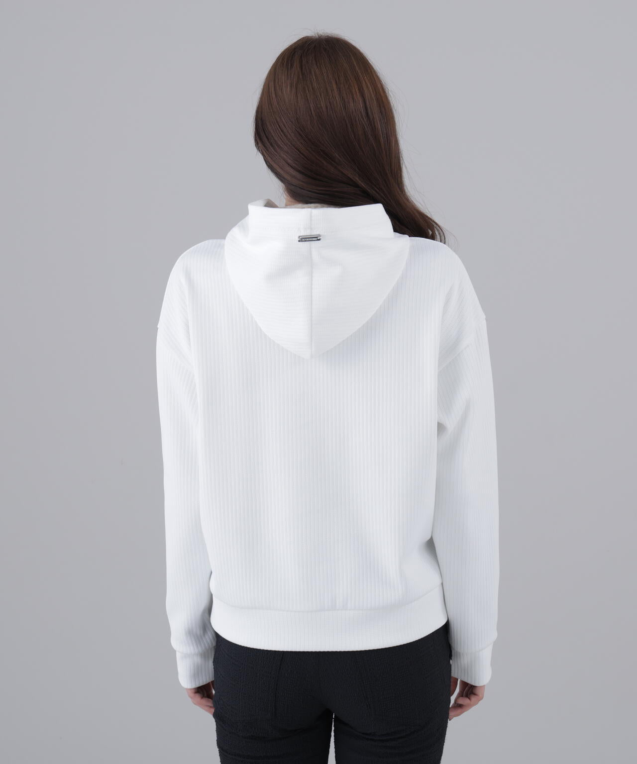 【吸水速乾】【UVカット】ダブル針抜きストライプフーディー (WOMENS)