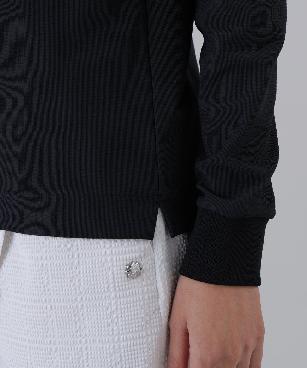 【接触冷感】【吸水速乾】【UVカット】ドビーストレッチ長袖ハイネック (WOMENS)