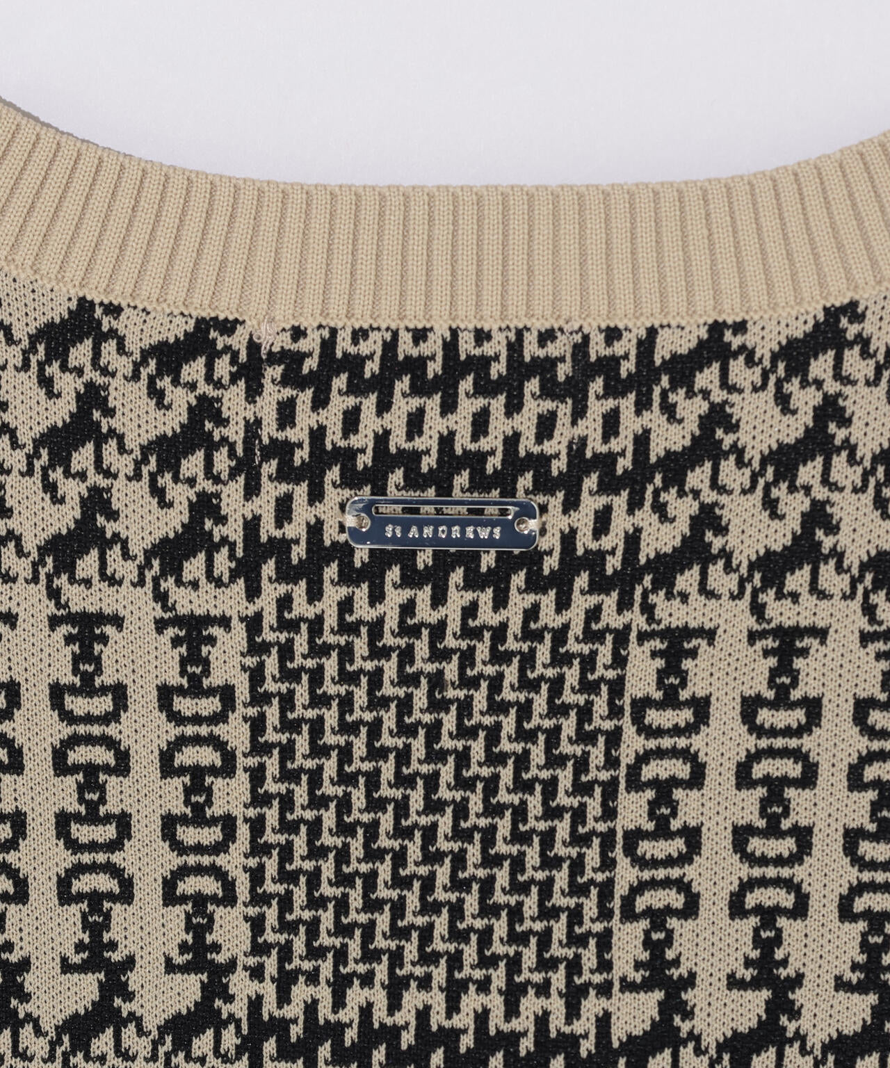 14Gホースビットチェックジャガードプルオーバーニット (WOMENS)