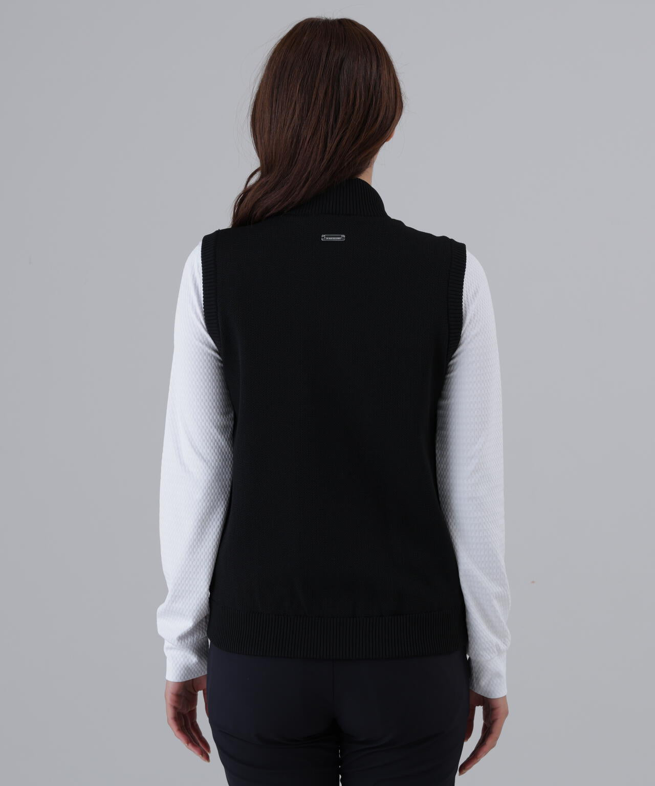 【防風】タフタ×ニットジップアップベスト (WOMENS)