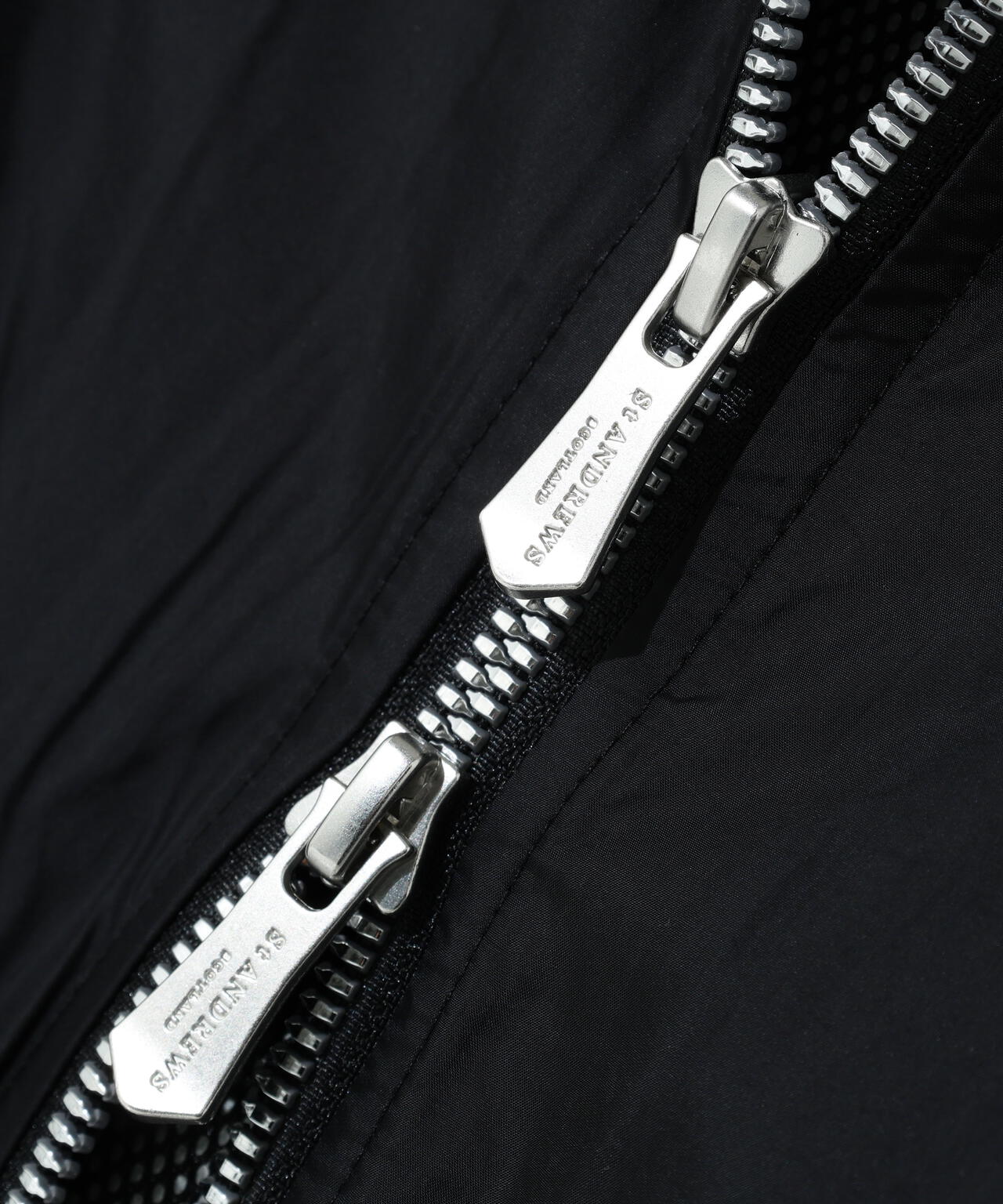 【防風】タフタ×ニットジップアップベスト (WOMENS)