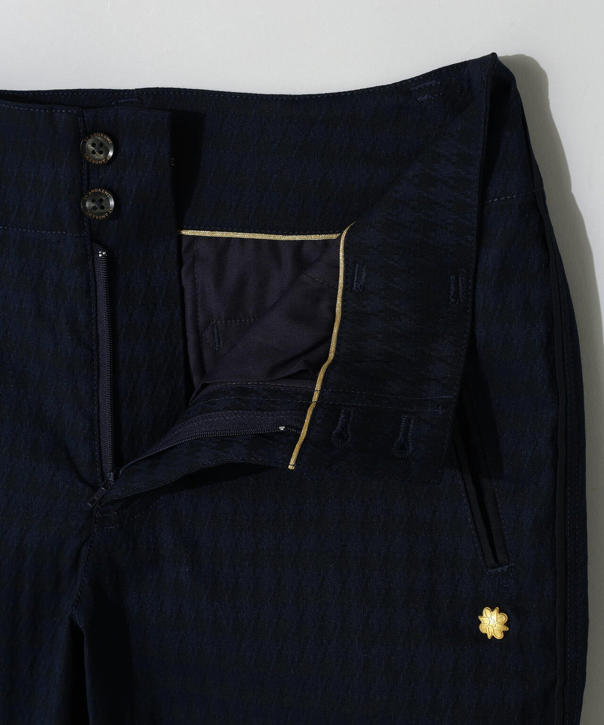 [THE OLD COURSE][ストレッチ] 千鳥ジャガードパンツ (WOMENS)