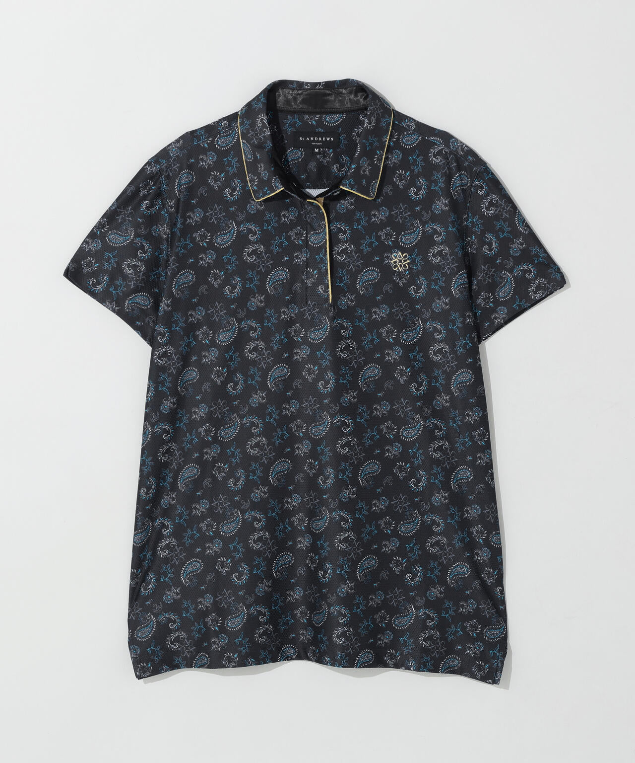 【吸水速乾】ケルトリーフプリント半袖シャツ (WOMENS)