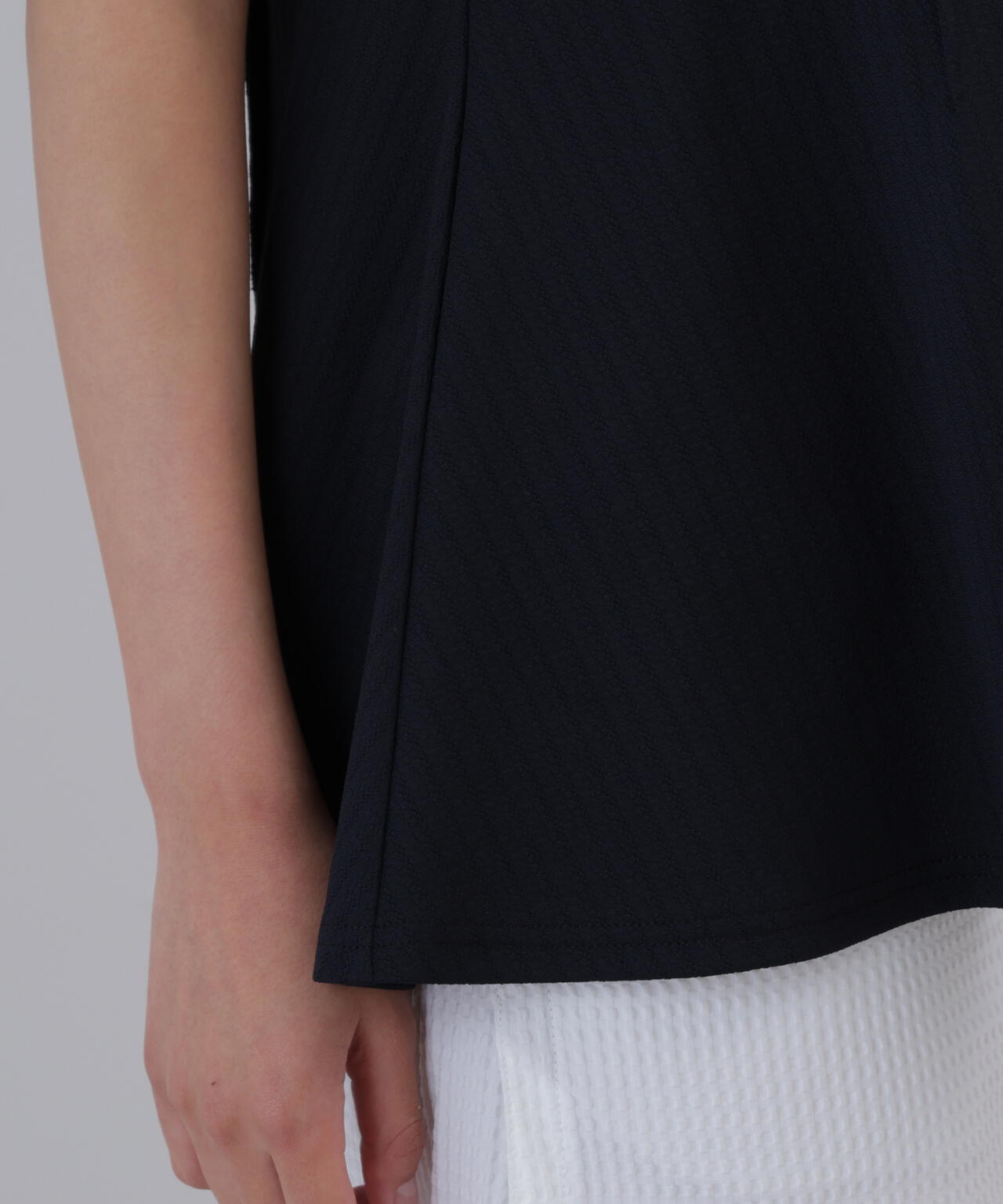 サッカー調ジャガード半袖シャツ (WOMENS)