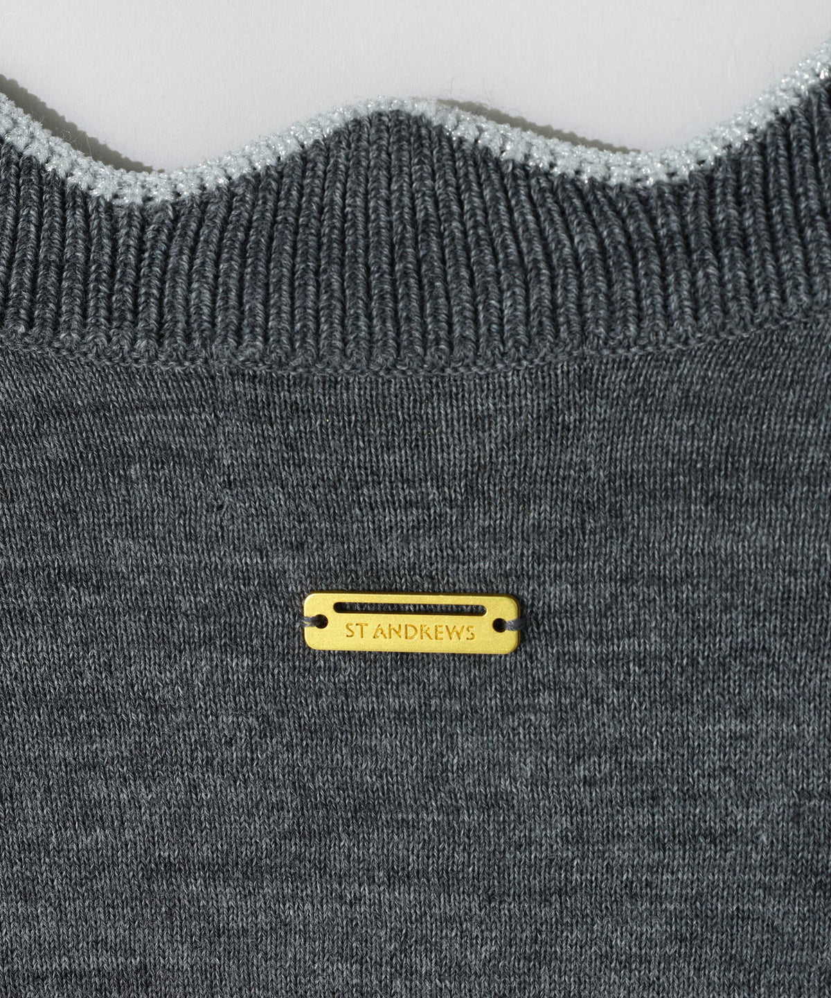 [THE OLD COURSE]12G天竺Vネックニットプルオーバー (WOMENS)