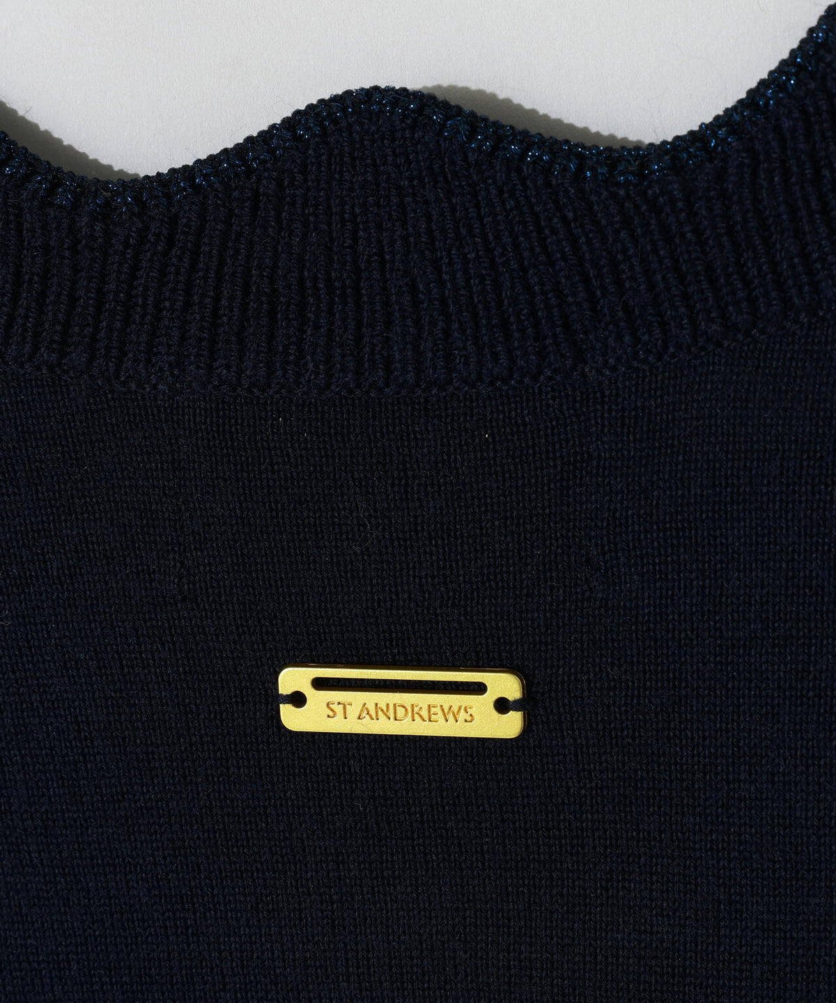 [THE OLD COURSE]12G天竺Vネックニットプルオーバー (WOMENS)