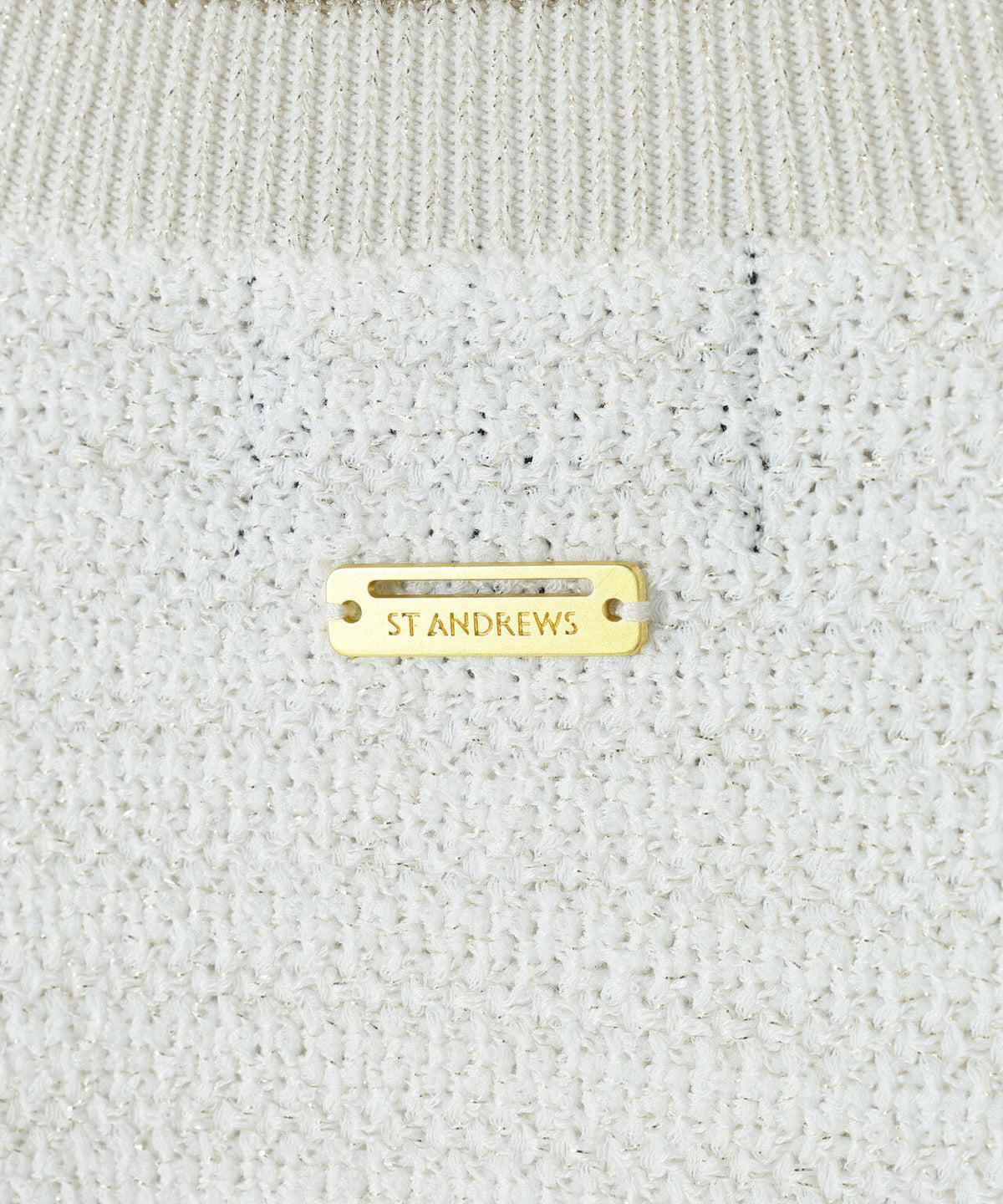 [THE OLD COURSE]9Gテープヤーンツイードクルーネックニットプルオーバー (WOMENS)