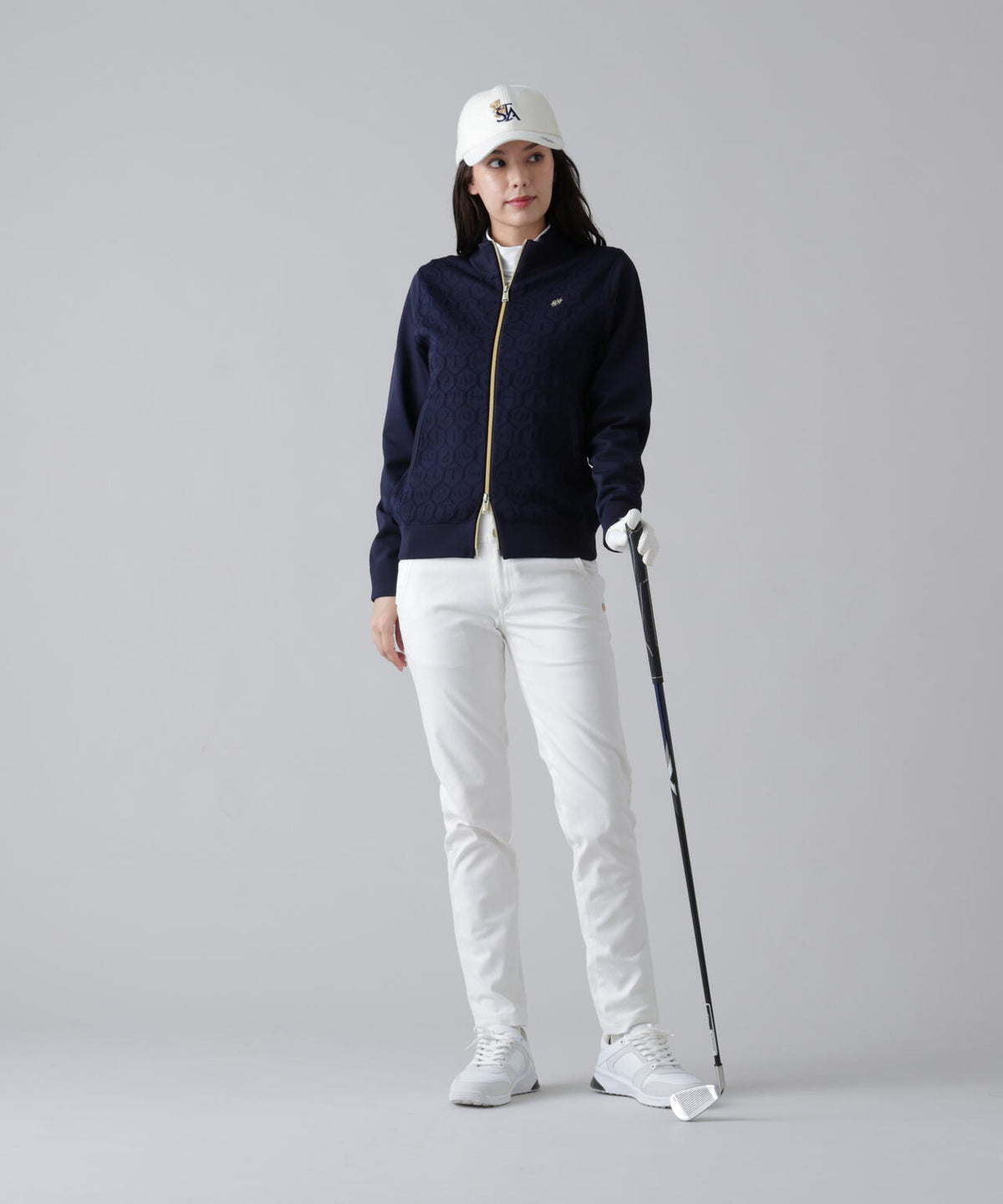 14GSTケーブルジャガードニットブルゾン (WOMENS)