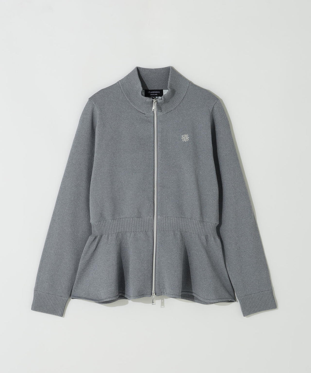 [防風] 12G天竺裏地付きニットブルゾン (WOMENS)