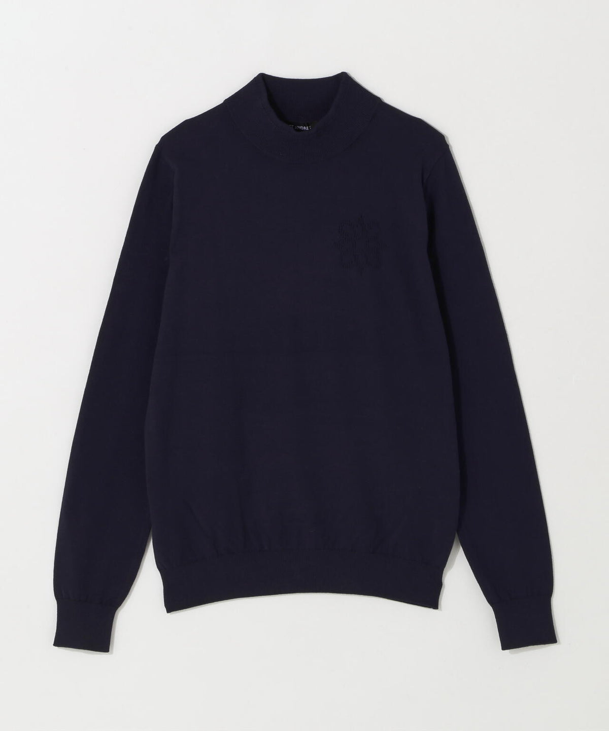 カシミヤタッチ天竺モックネックニットプルオーバー (WOMENS)