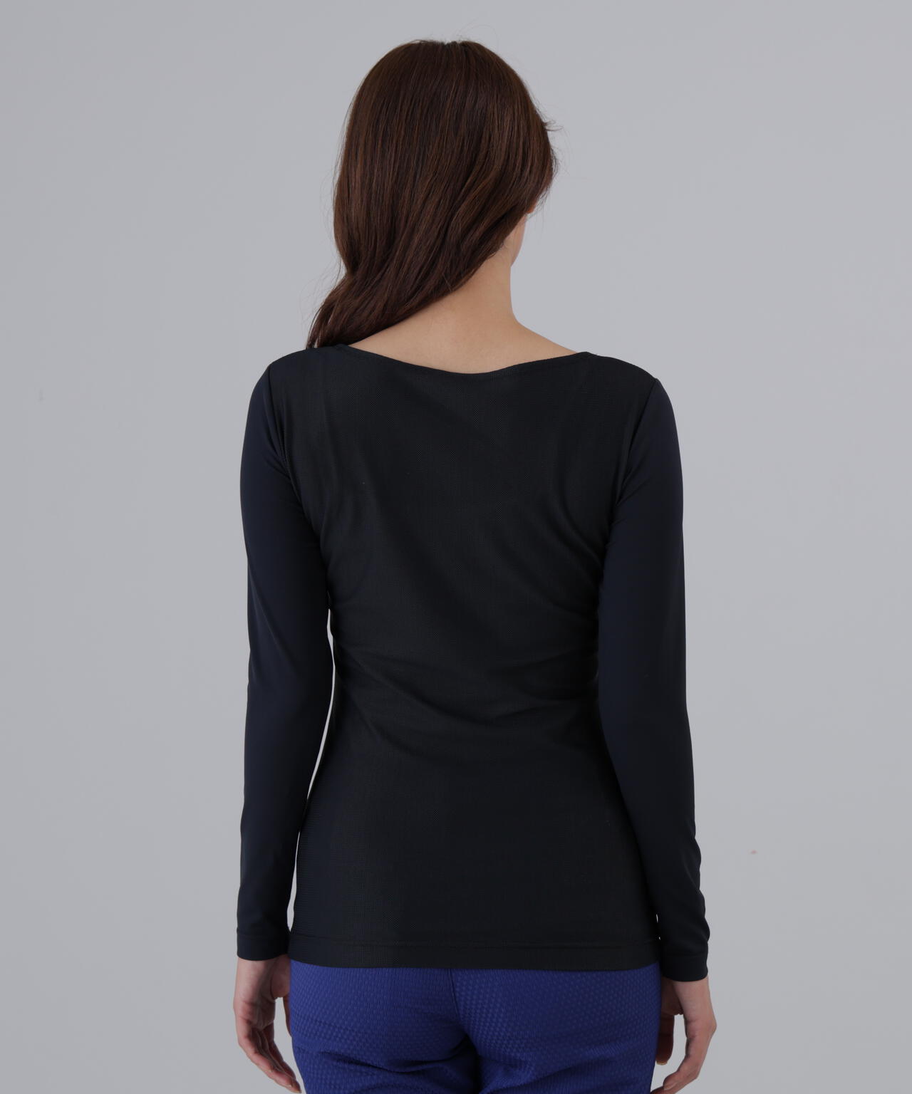 【吸水速乾】【UVカット】TWINCOT UV×メッシュ長袖Uネックインナー (WOMENS)