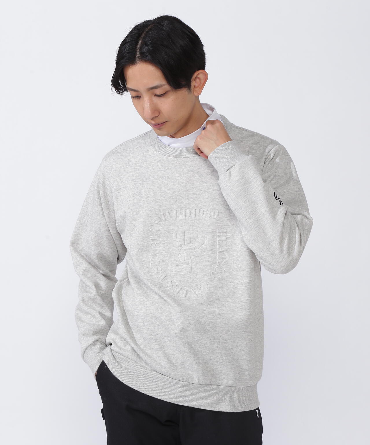 C/Peダンボールクルーネックプルオーバー