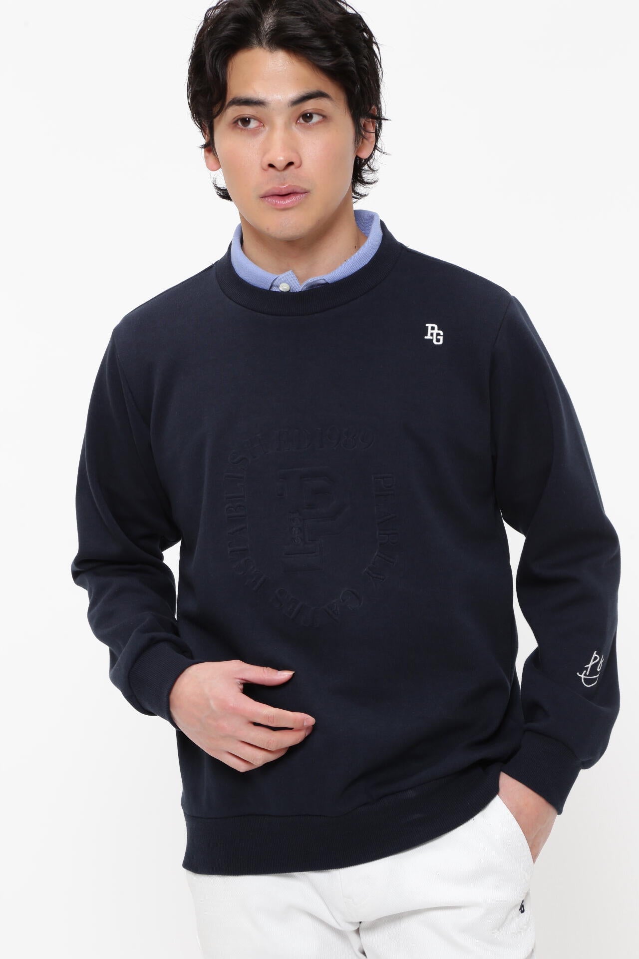 C/Peダンボールクルーネックプルオーバー