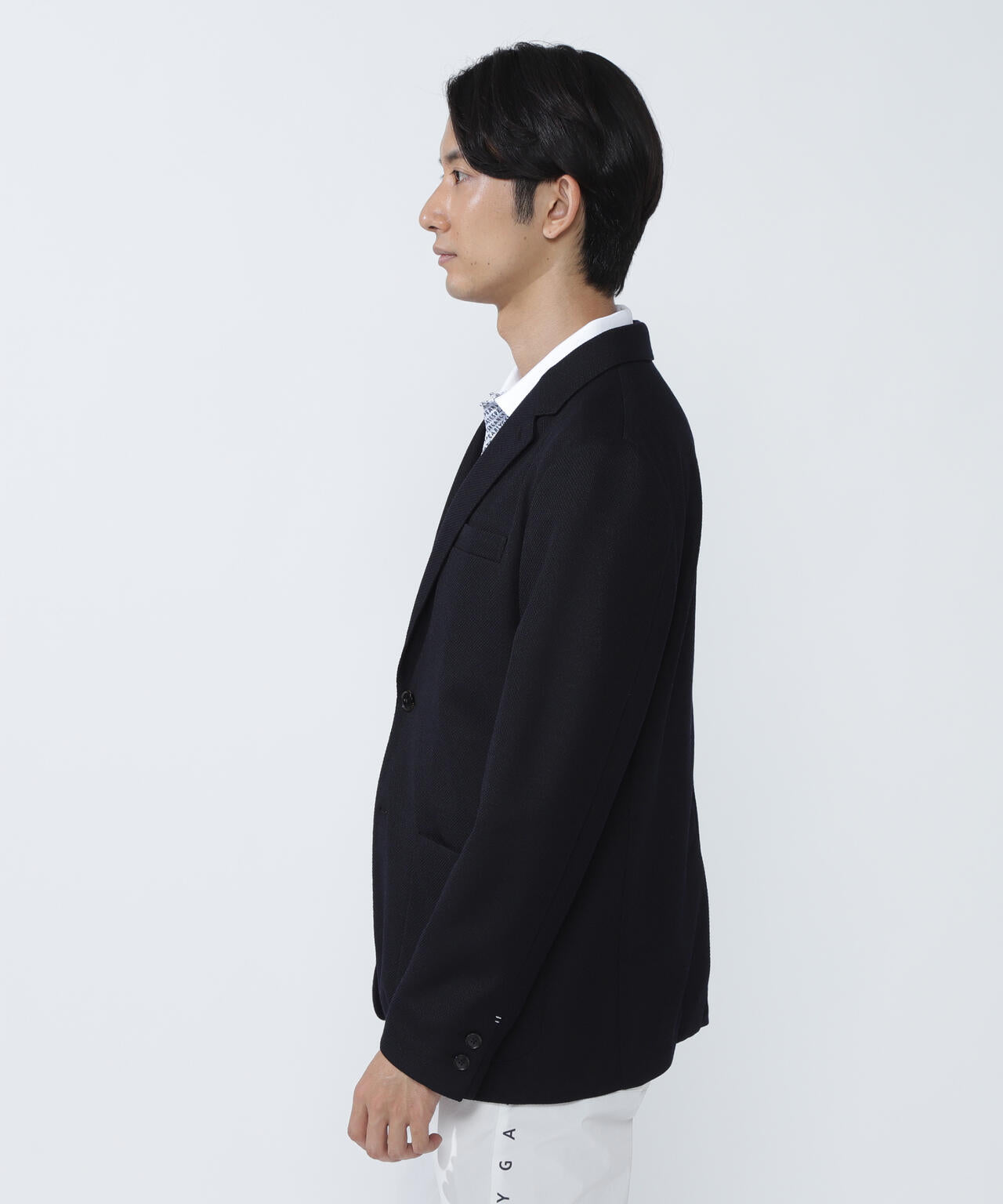 Pe/Wメランジジャージ テーラードジャケット＜ESSENTIAL SERIES＞