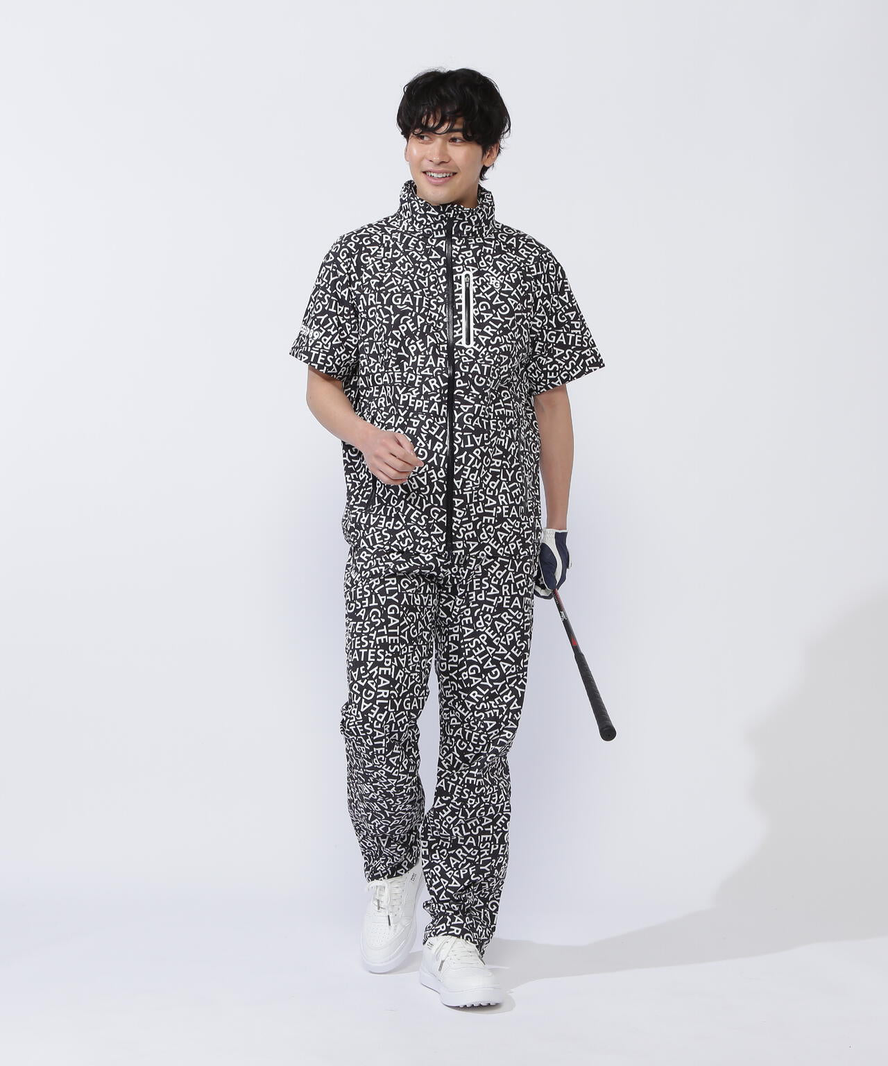 CRAFTEVOフルジップアップレインジャケット ＜ロゴ/千鳥柄＞ (MENS)