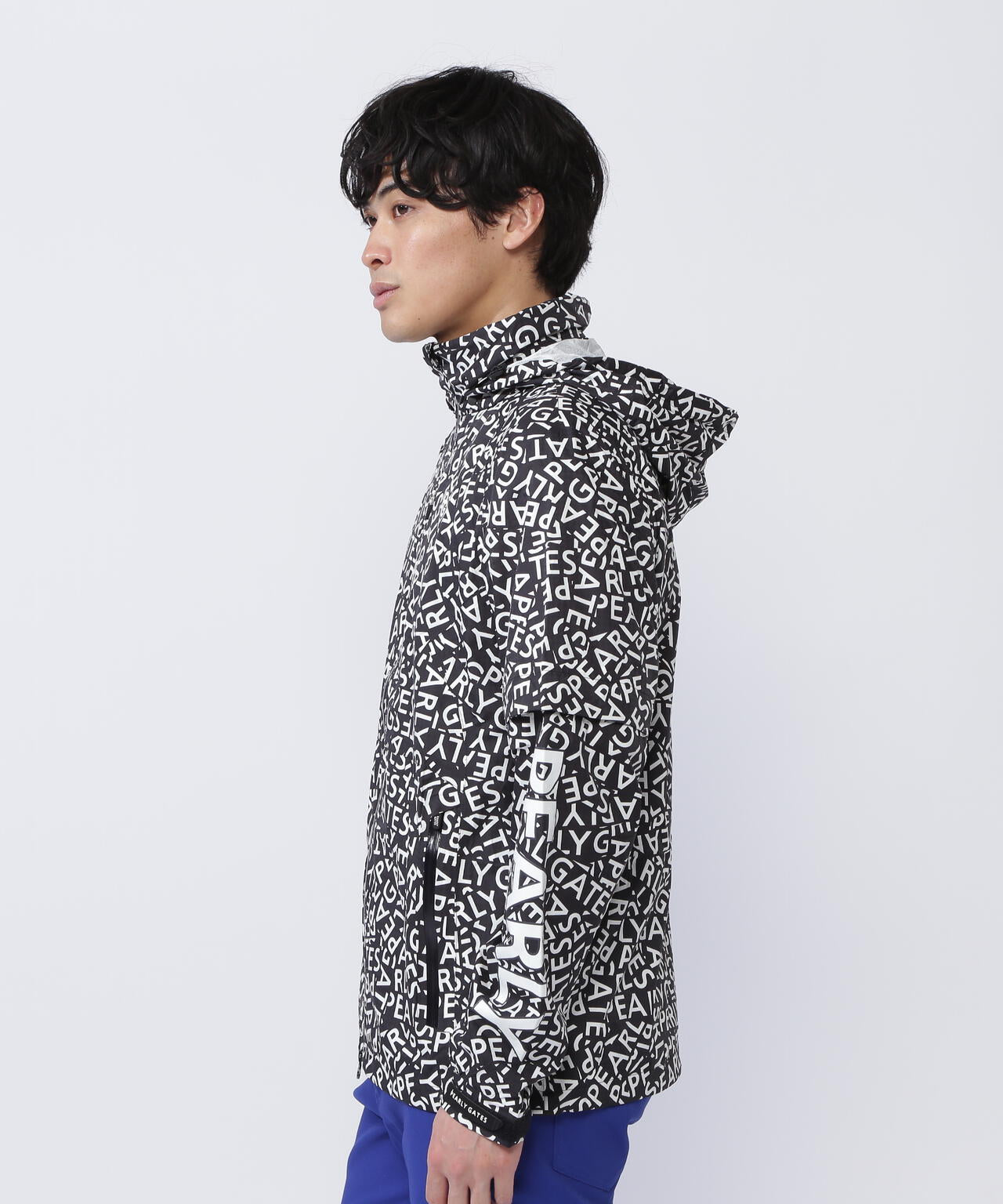 CRAFTEVOフルジップアップレインジャケット ＜ロゴ/千鳥柄＞ (MENS)