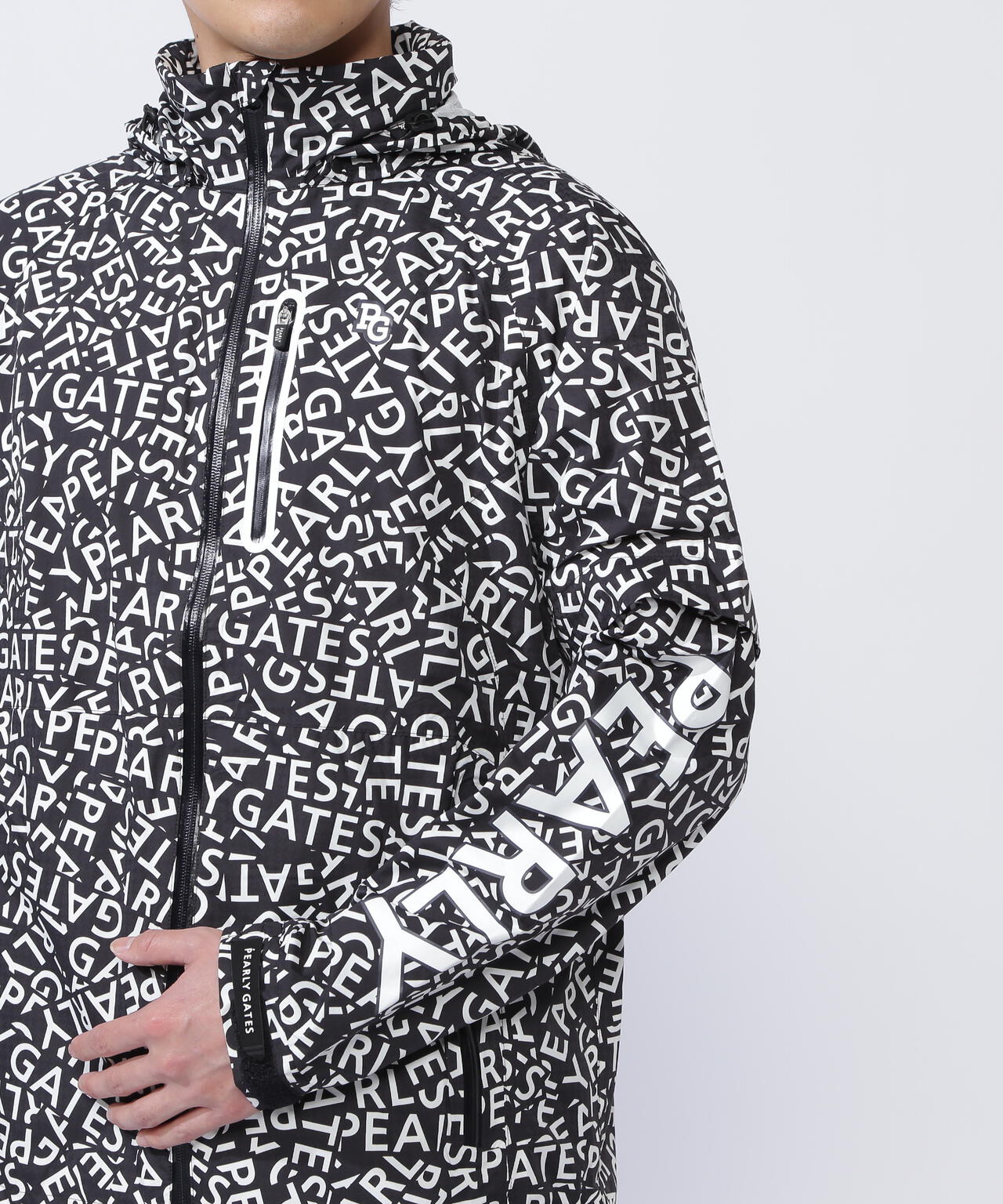 CRAFTEVOフルジップアップレインジャケット ＜ロゴ/千鳥柄＞ (MENS)