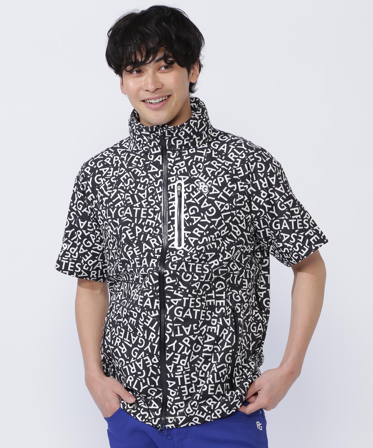 CRAFTEVOフルジップアップレインジャケット ＜ロゴ/千鳥柄＞ (MENS)