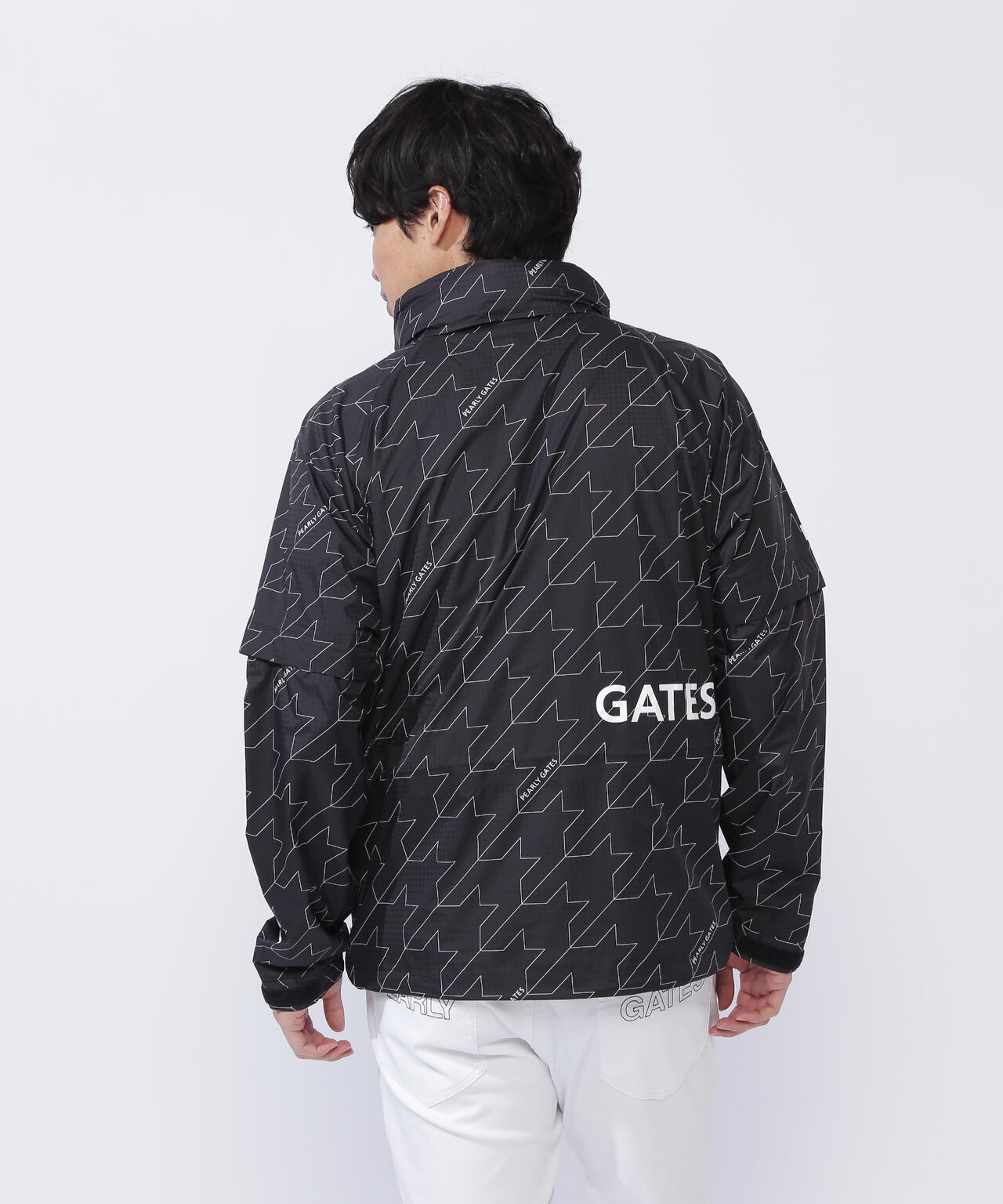 CRAFTEVOフルジップアップレインジャケット ＜ロゴ/千鳥柄＞ (MENS)