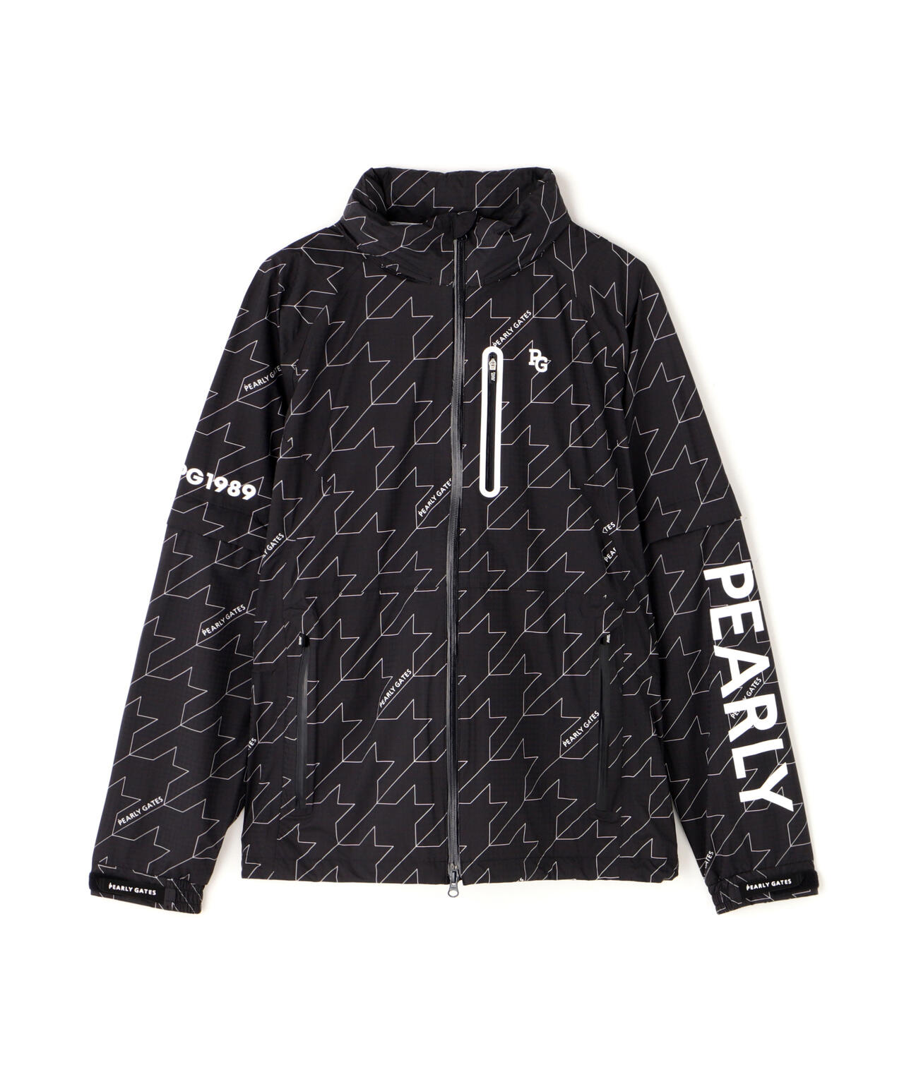 CRAFTEVOフルジップアップレインジャケット ＜ロゴ/千鳥柄＞ (MENS)