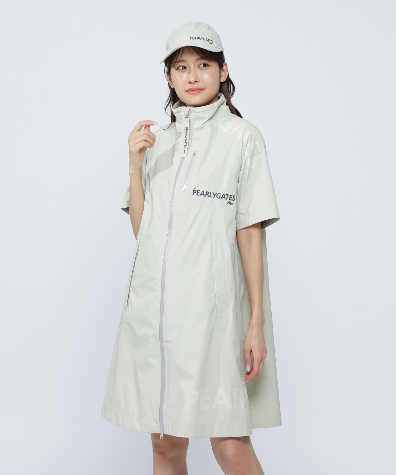 NYストレッチタフタ3Lレインワンピース (LADIES)