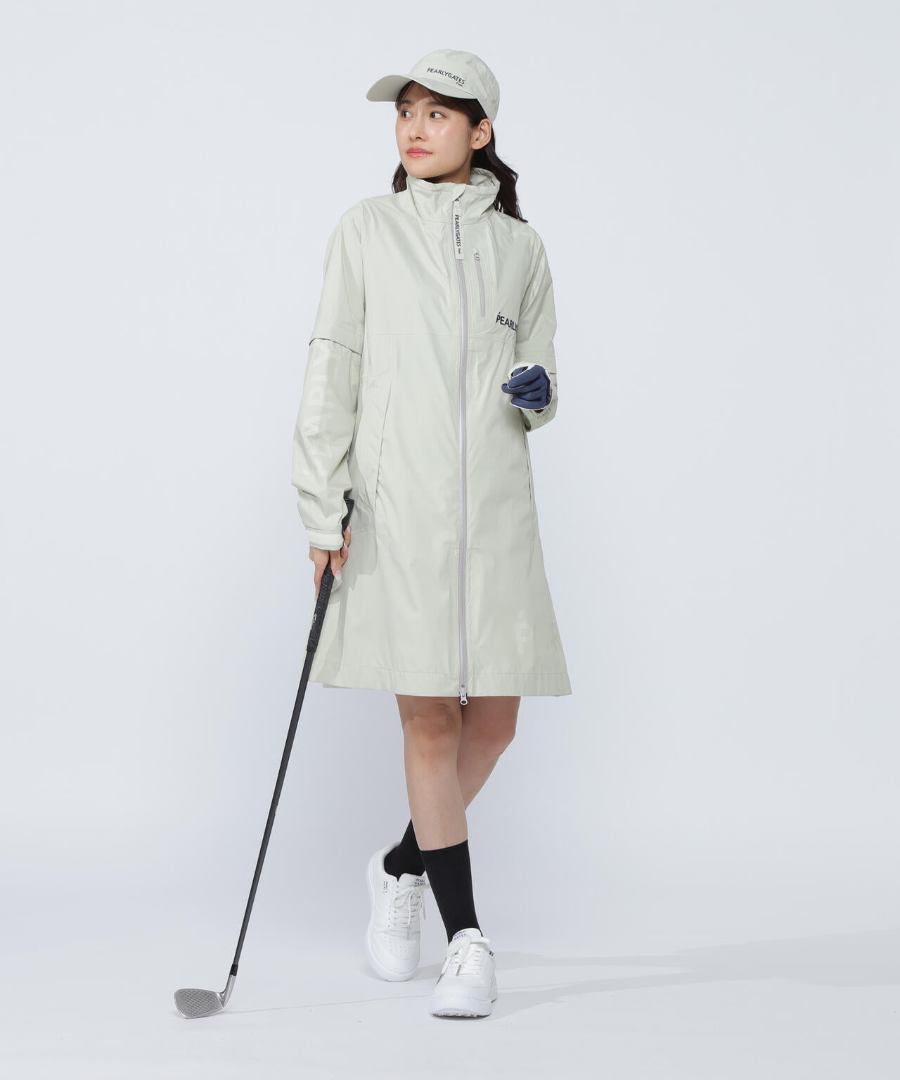 NYストレッチタフタ3Lレインワンピース (LADIES)