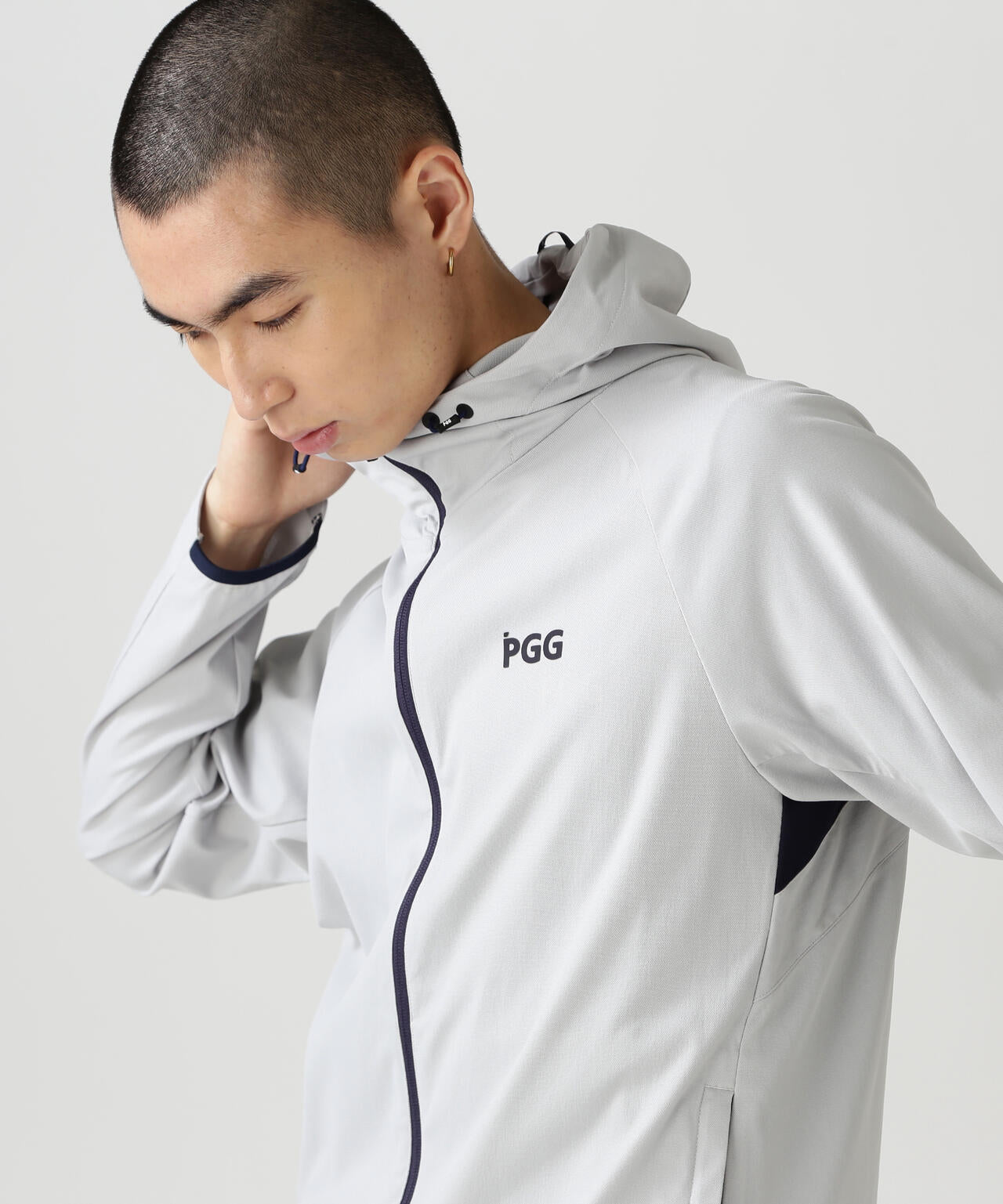 【PGG】【直営店舗&公式オンライン限定】TEXBRIDトリコットフルジップフーディブルゾン (MENS)