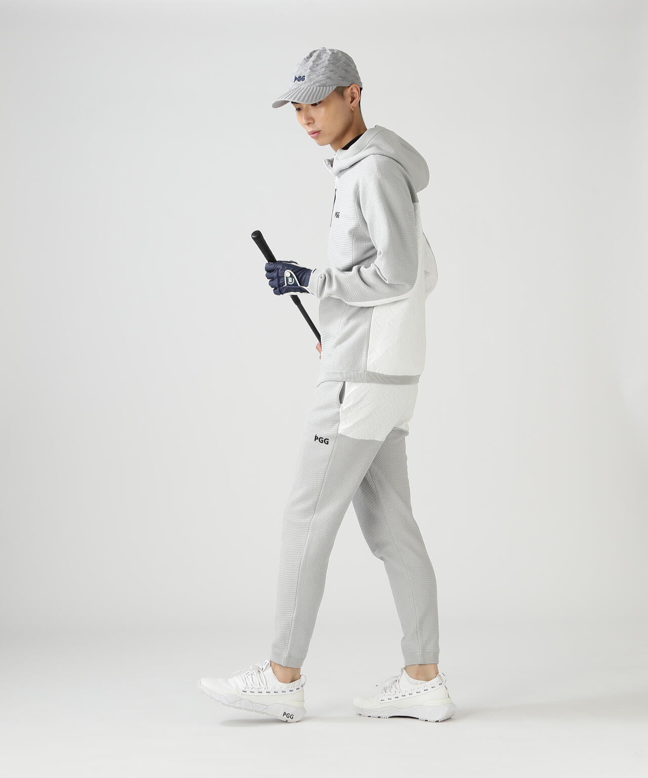 【PGG】【直営店舗&公式オンライン限定】ポリエステルヤーンmmニットパンツ (MENS)