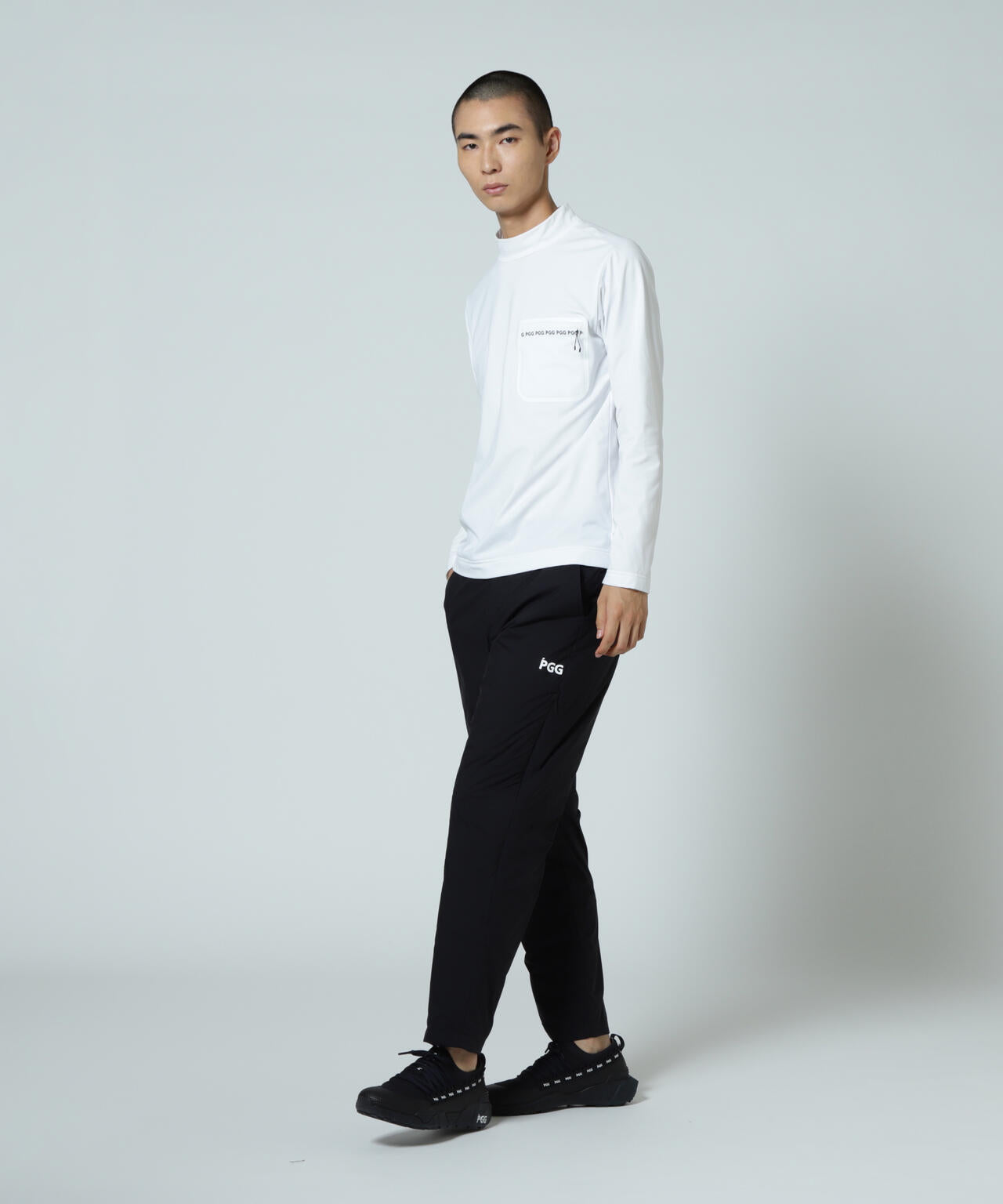 【PGG】【直営店舗&公式オンライン限定】超KARUISHI長袖ハイネックカットソー (MENS)