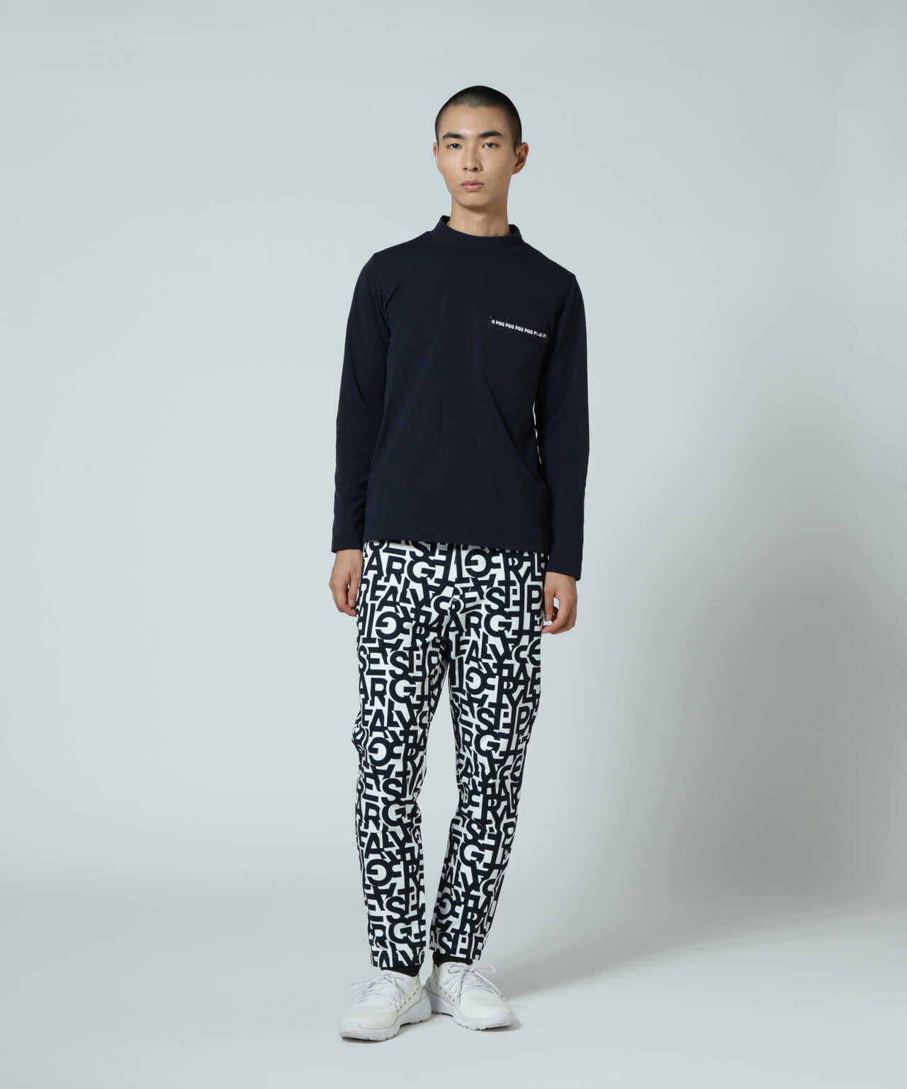 【PGG】【直営店舗&公式オンライン限定】超KARUISHI長袖ハイネックカットソー (MENS)