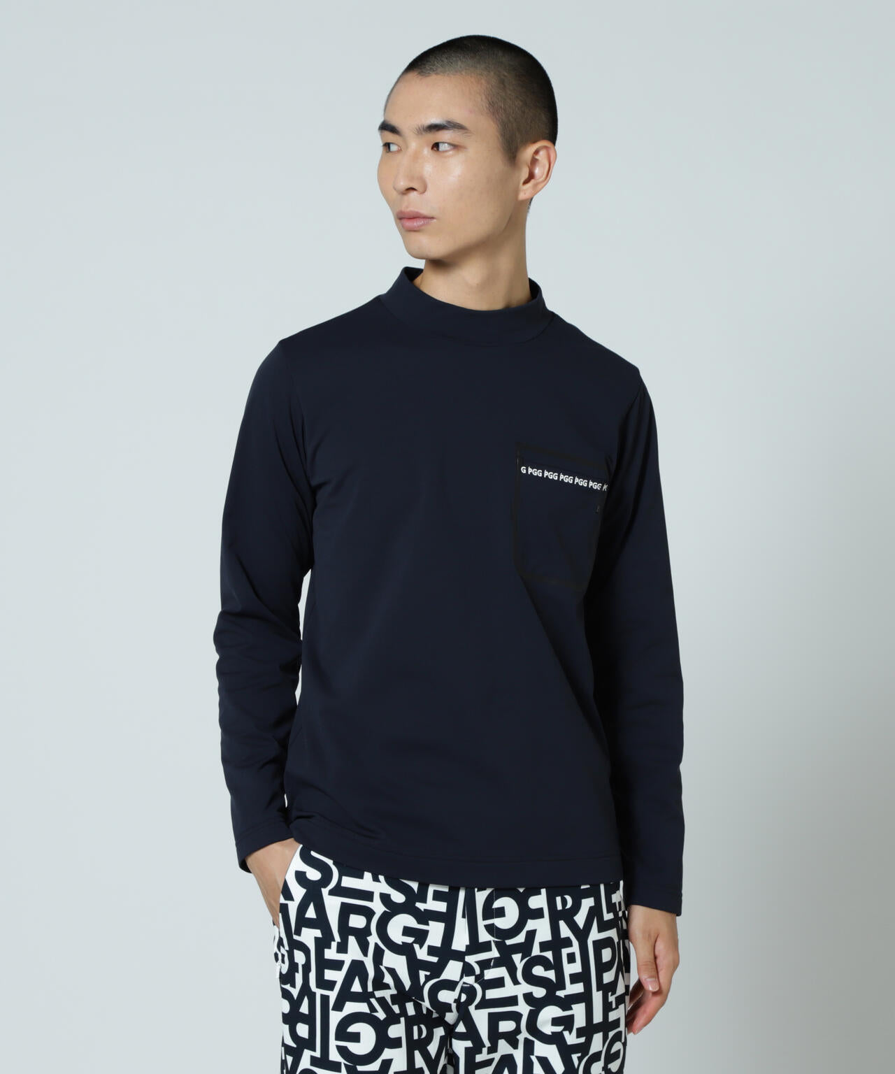 【PGG】【直営店舗&公式オンライン限定】超KARUISHI長袖ハイネックカットソー (MENS)