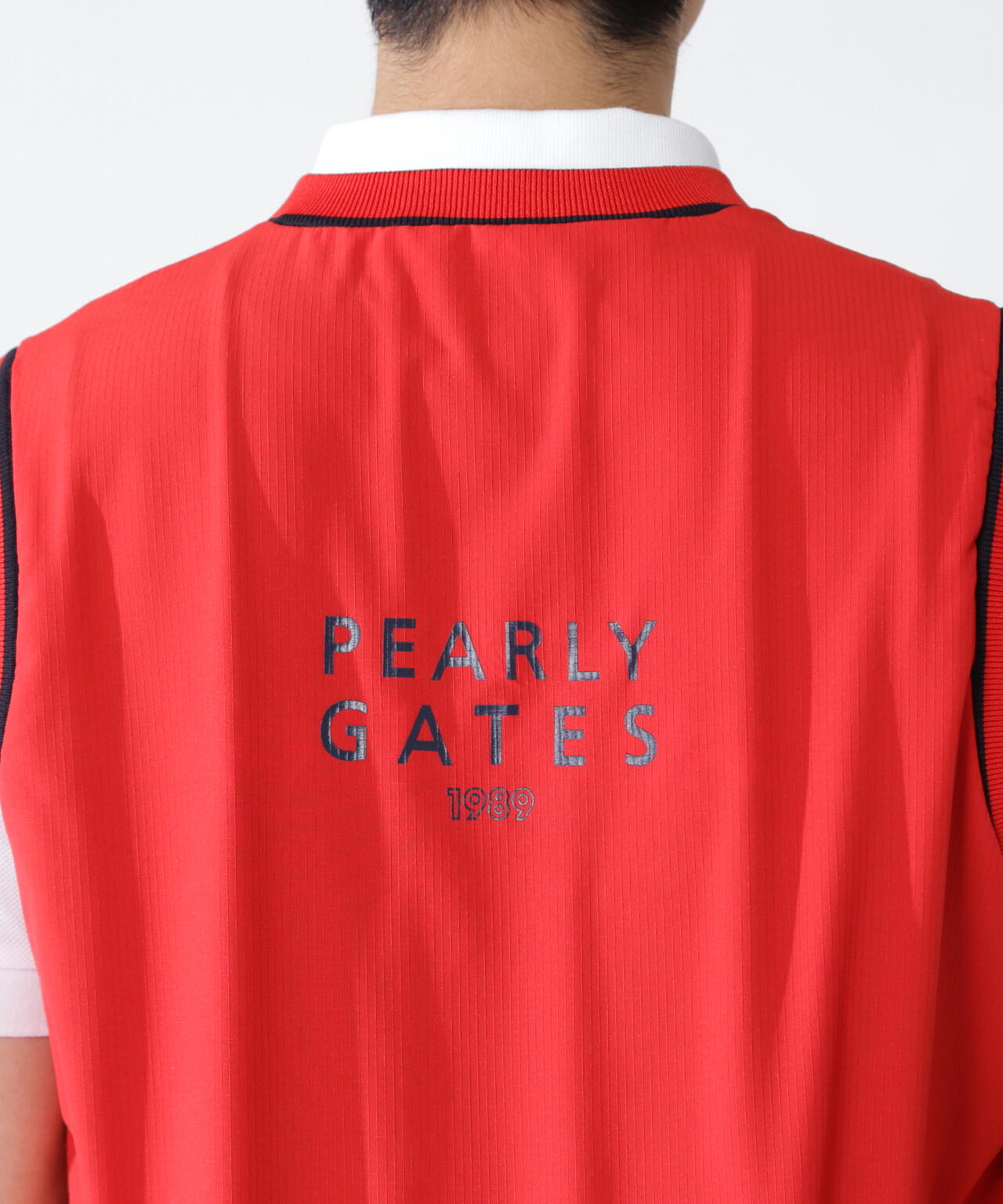 アラン柄リバーシブルVネックニットベスト