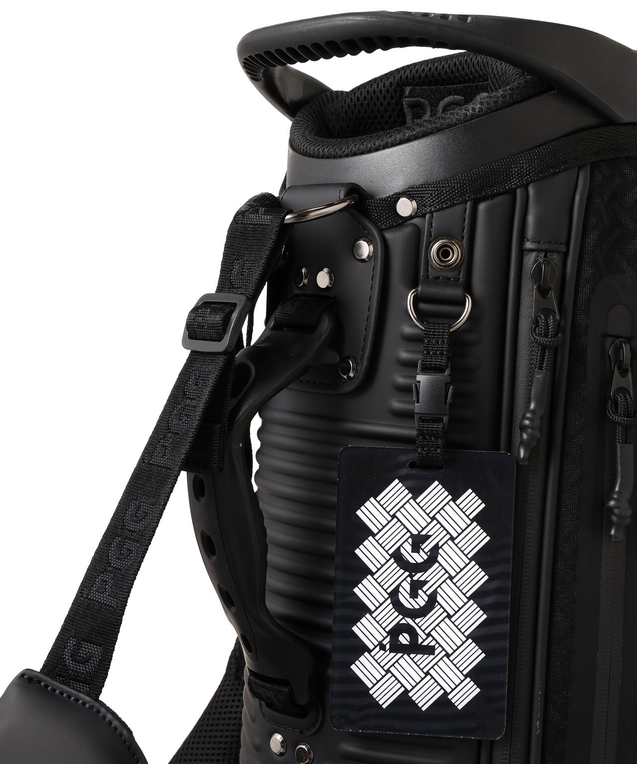 【PGG】【直営店舗&公式オンライン限定】Wovenロゴスタンド式キャディバッグ (46インチ対応) (UNISEX)