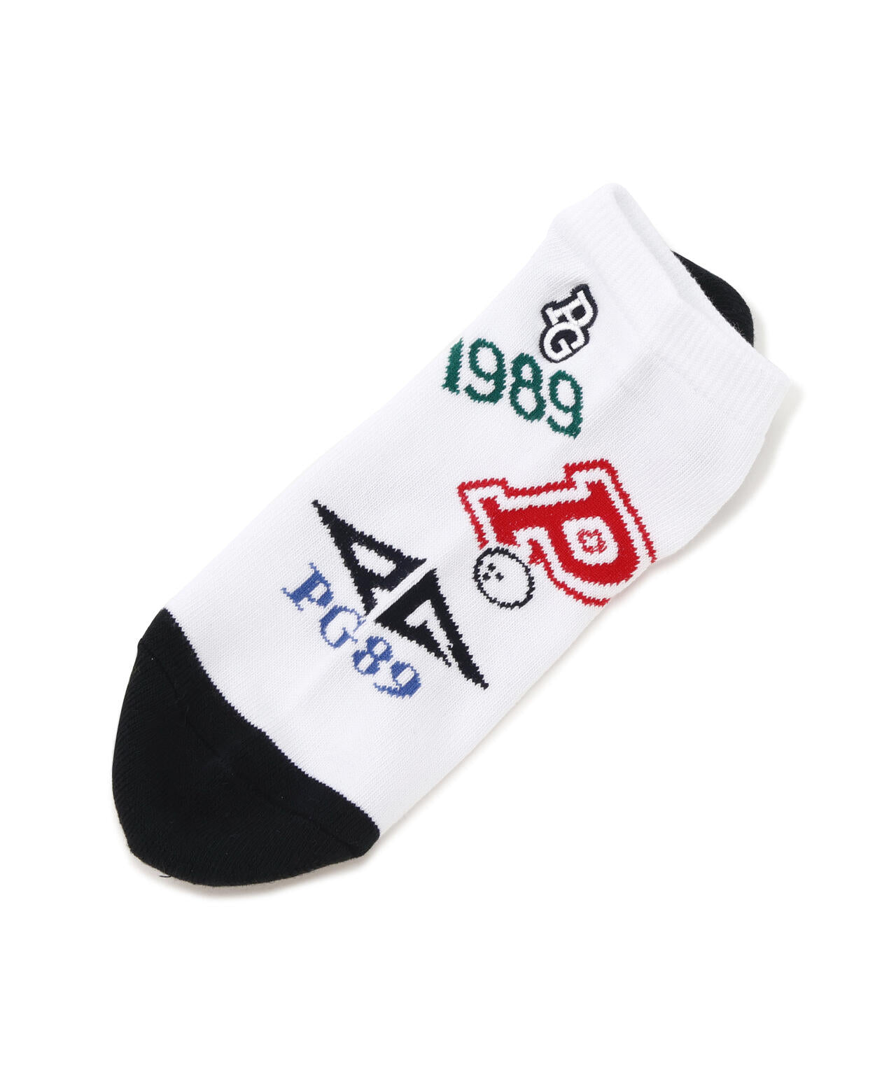 カレッジロゴ柄アンクルソックス (MENS)