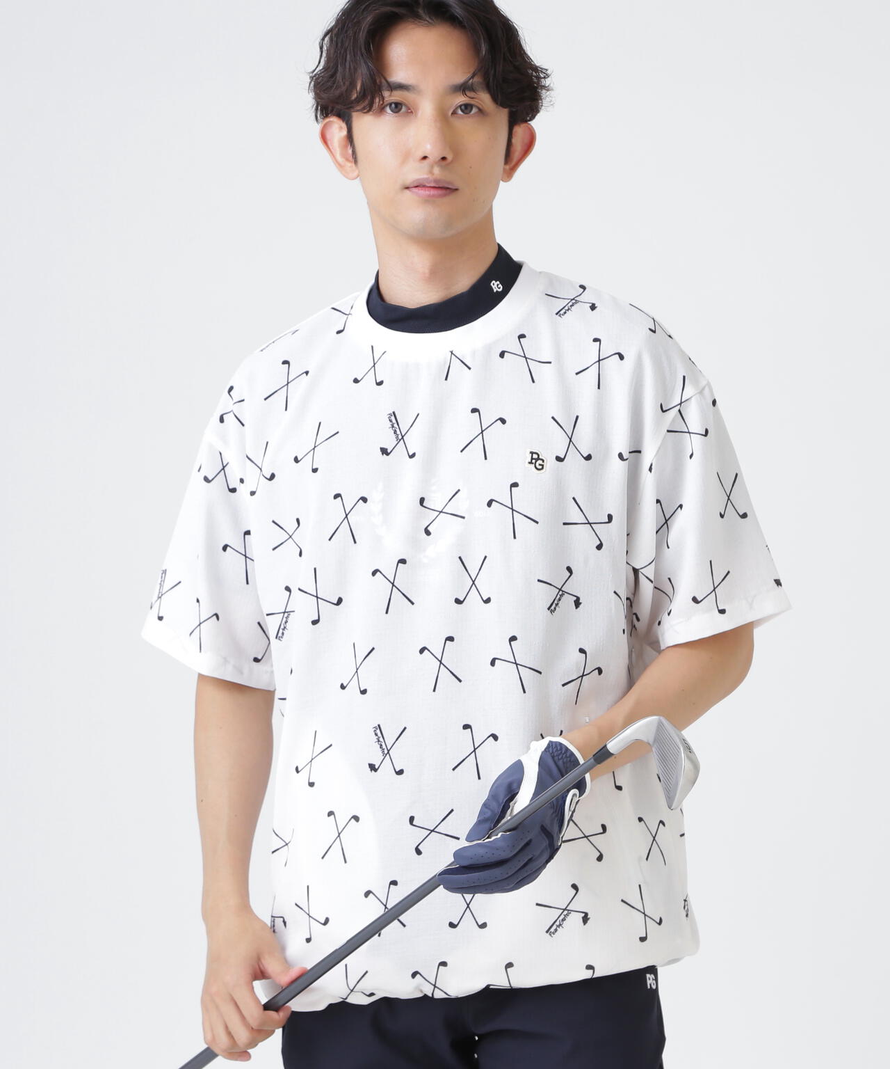 4WAY高通気Woven ＜ゴルフクラブ柄＞ (MENS)